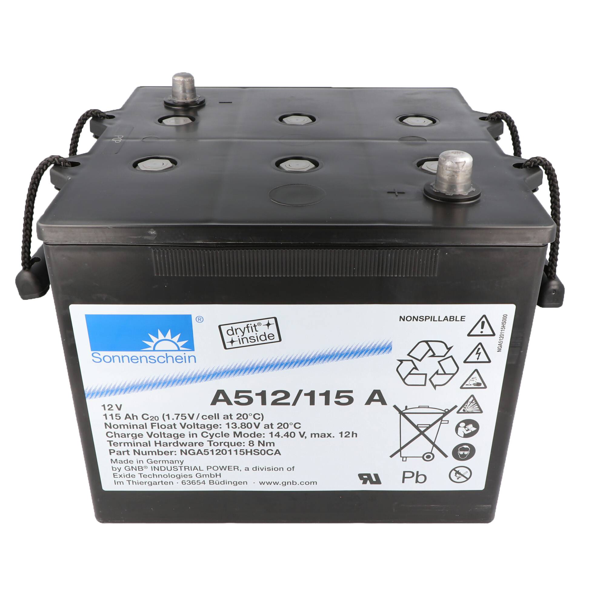 Sonnenschein Dryfit A512/115 A A-Terminal Blei Akku