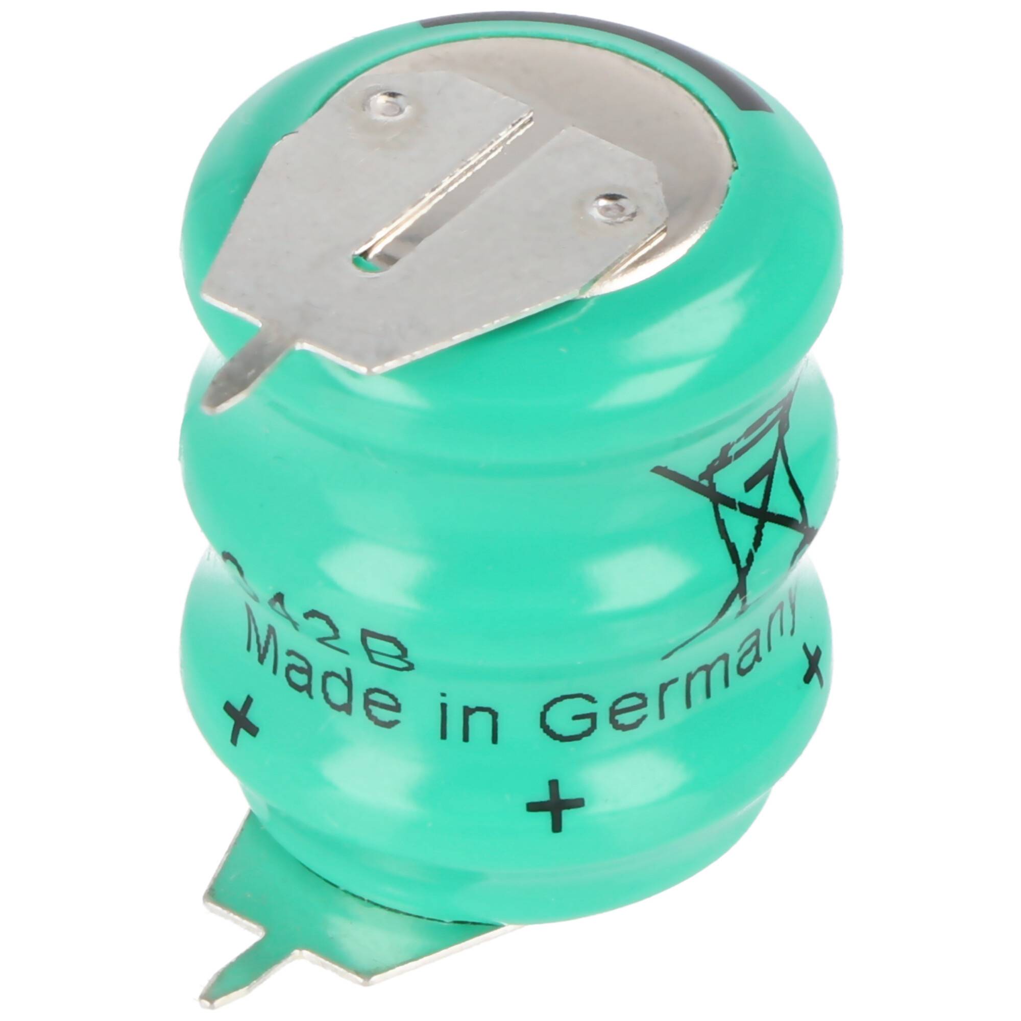 Varta 3/V80H Säule 3,6 Volt 70mAh mit 1er Print Kontakt auf +/- 3/V65HT