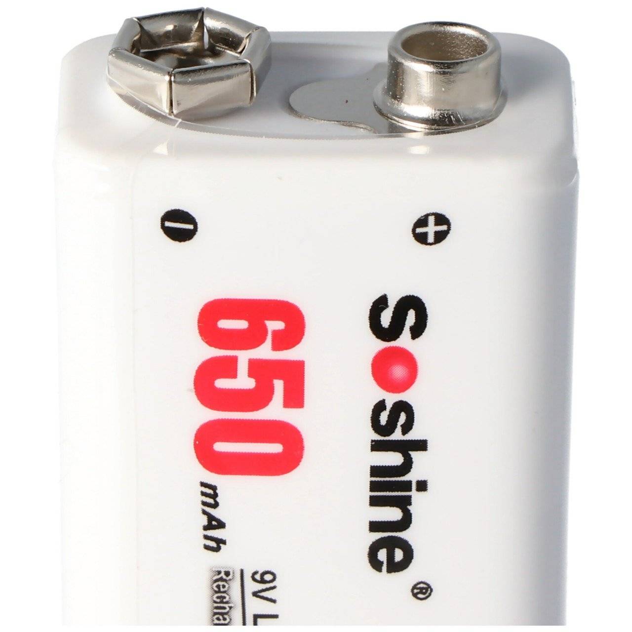 7.4V 680mAh 8,4 Volt Akku 9V-Block, 6LR61, 6F22, 680mAh Li-Polymer Akku ReadyToUse