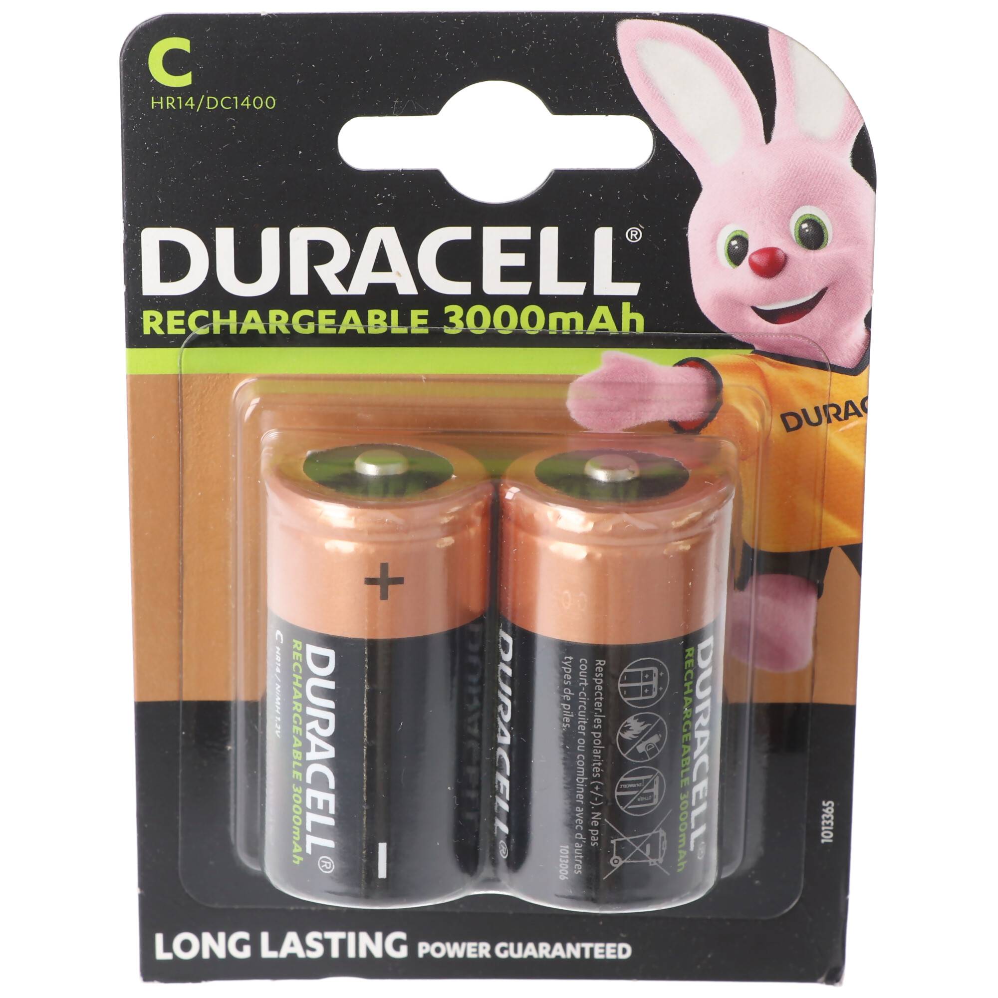 Duracell Recharge Ultra NiMH Akku HR14, Baby, Größe C, 3000mAh, 2er Blister