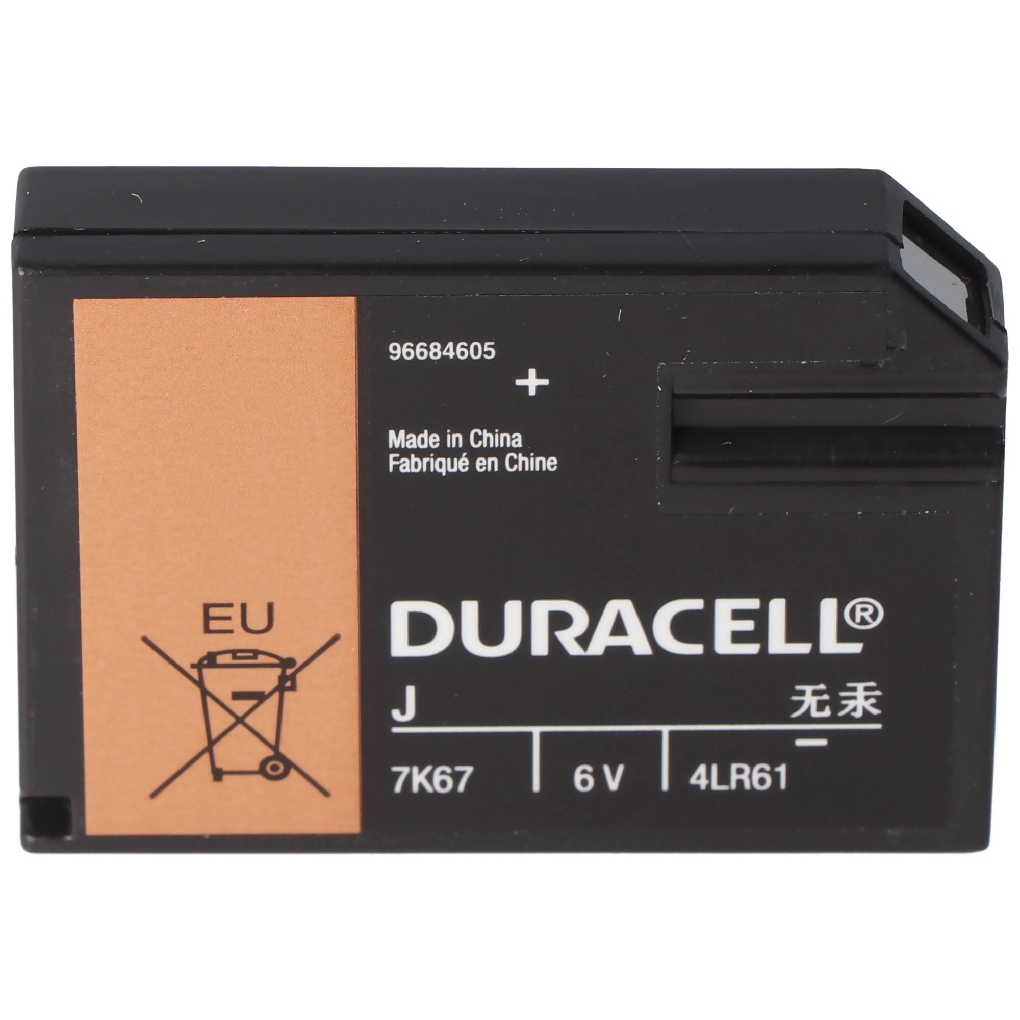 Duracell 7K67 Batterie Flatpack 4LR61 Alkaline Batterie 6 Volt, V4918, V4018, 5000394767102