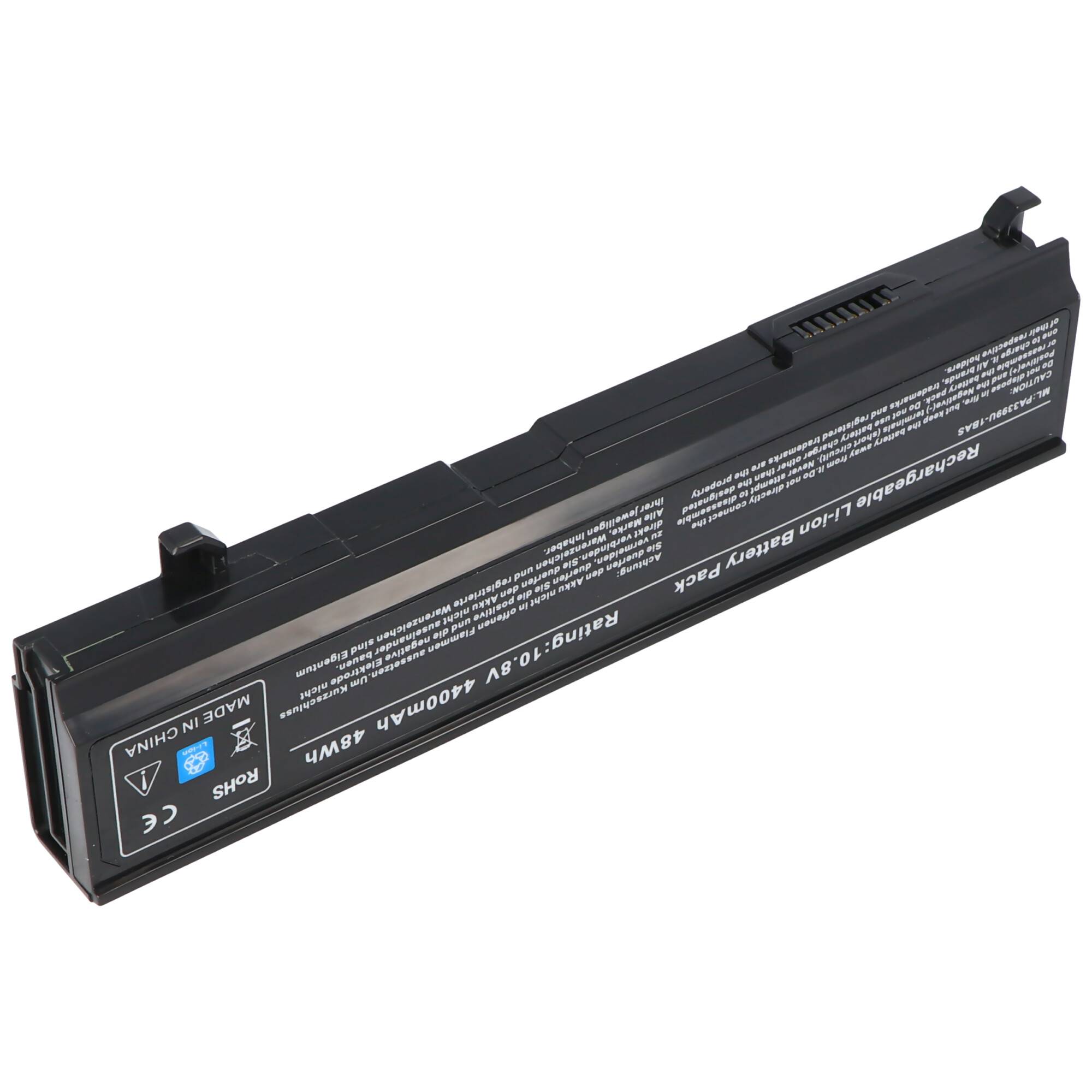 Akku passend für Toshiba Tecra S2, S2-175, Tecra A5, PA3399U-1BAS, PA3478U-1BRS, 10,8 Volt 4400mAh