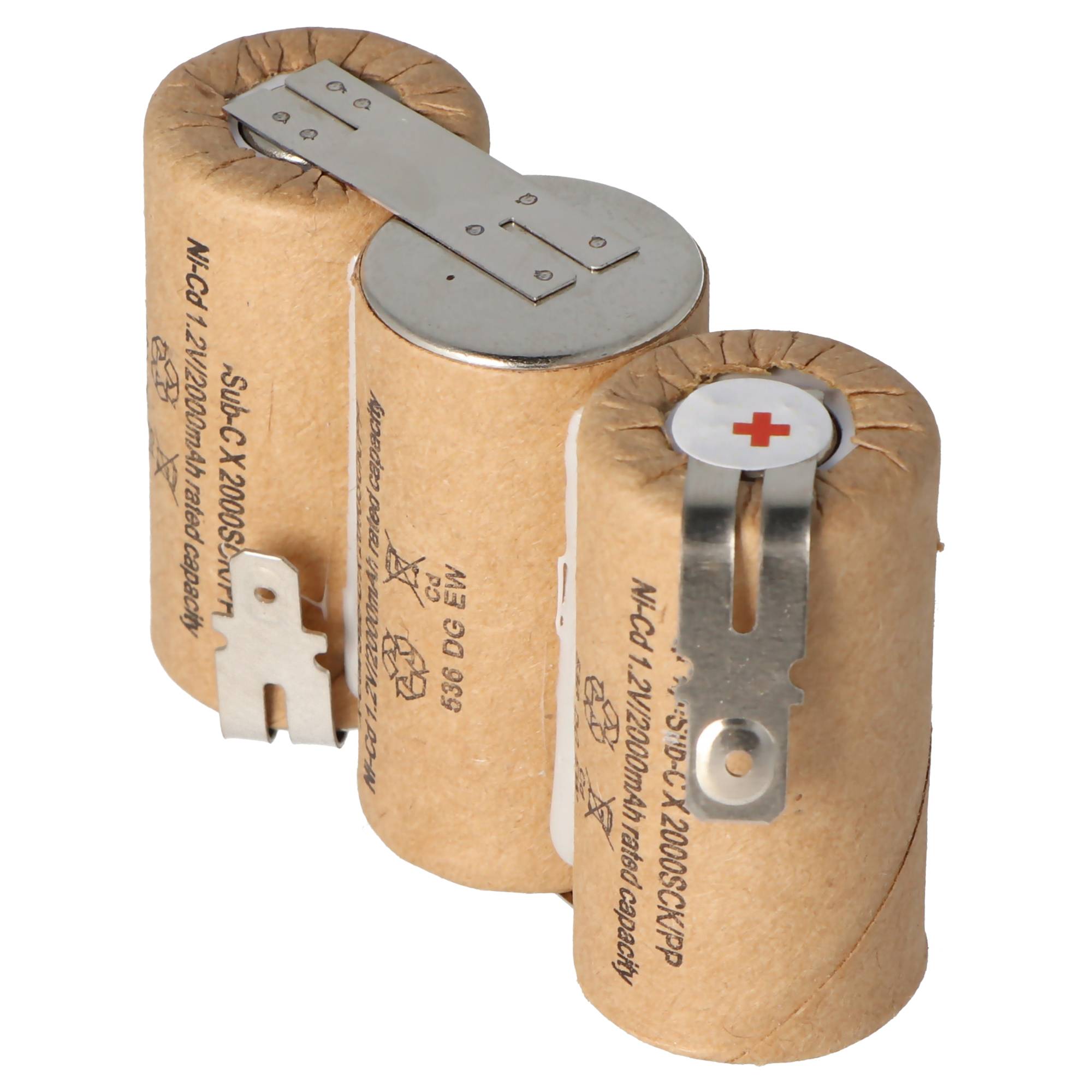 Akku passend für Gardena ACCU 60 mit Faston 6,3 und 4,8mm, 2000mAh