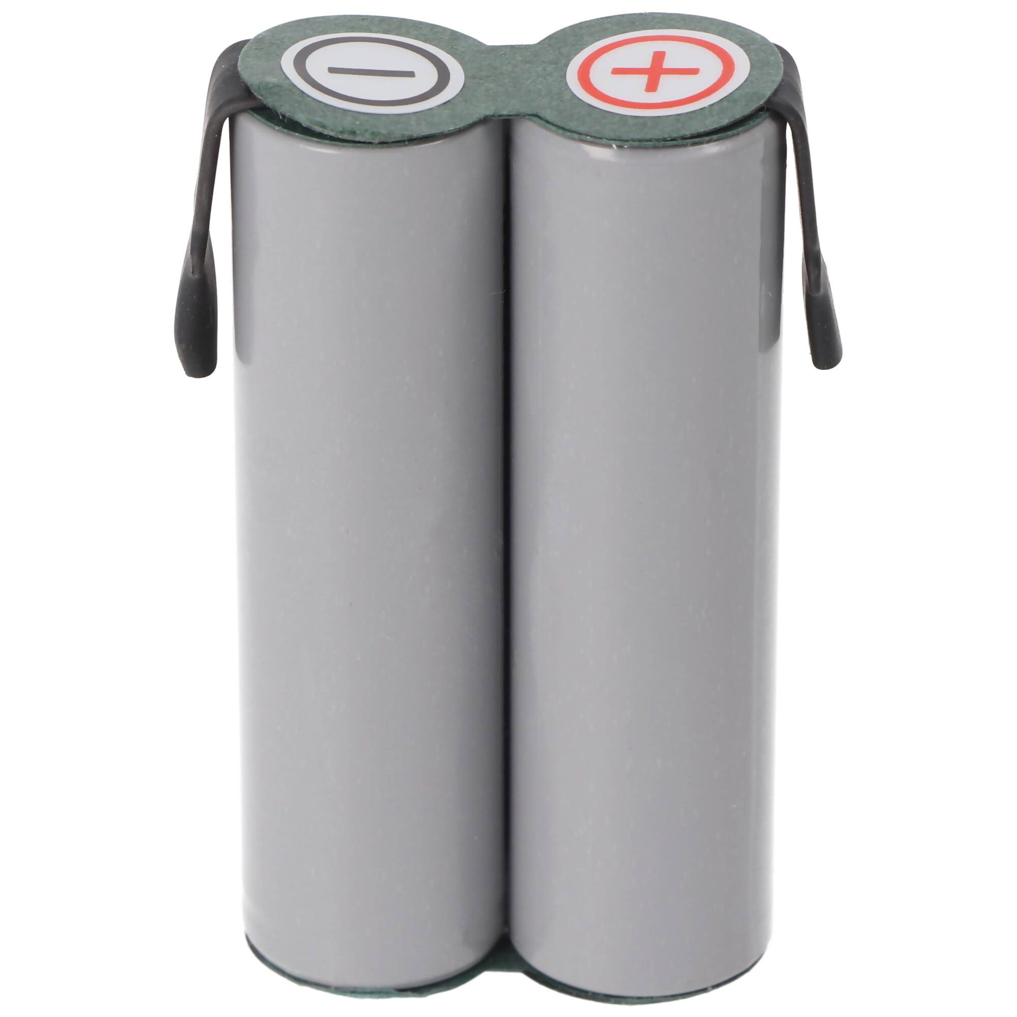 Akku passend für Gardena Accu 80 Li-Ion Akku mit Faston 4,8mm Anschlüssen, 7,4 Volt mit 2600mAh