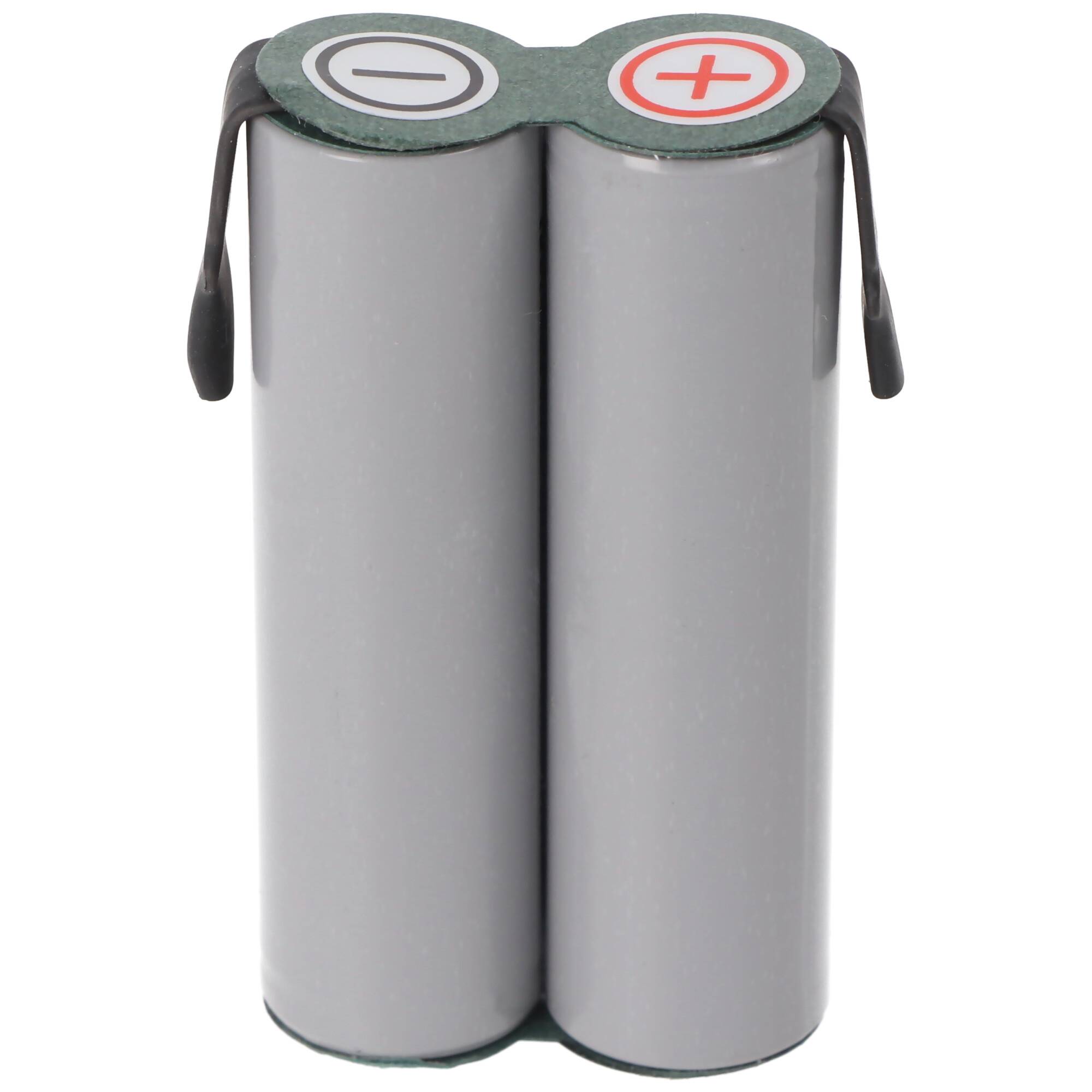 Akku passend für Gardena Accu 80 Li-Ion Akku mit Faston 4,8mm Anschlüssen, 7,4 Volt mit 2600mAh