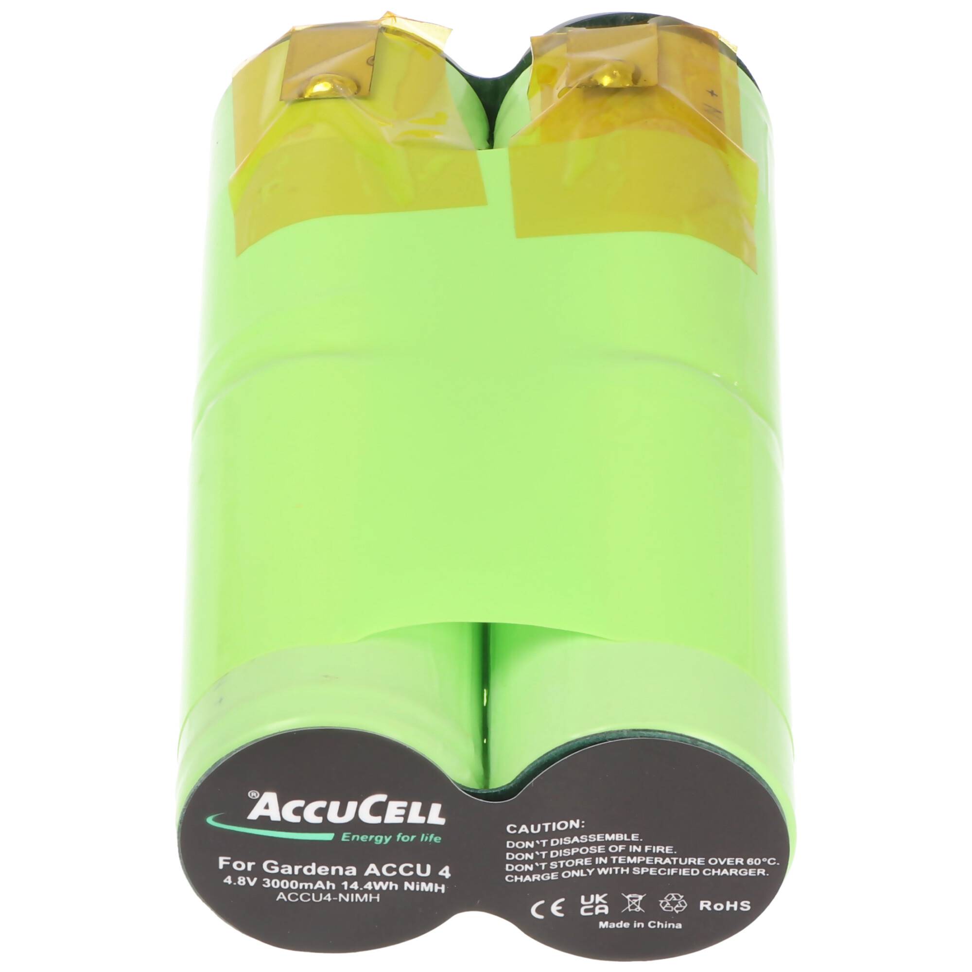 3000mAh Gardena ACCU4 Akku passend für Gardena 4,8 Volt, 6,3 und 4,8mm Kontakte