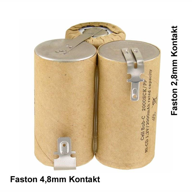 AccuCell Akku passend für Wolf Accu 60 Typ 7084680 3,6 Volt NiMH Akku