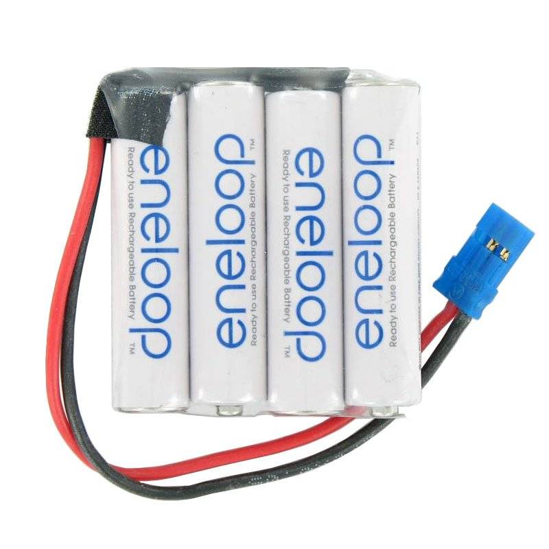 Empfänger Pack Panasonic eneloop Standard (ehem. Sanyo eneloop Standard) AAA 4er Reihe 4,8/800 Graupner
