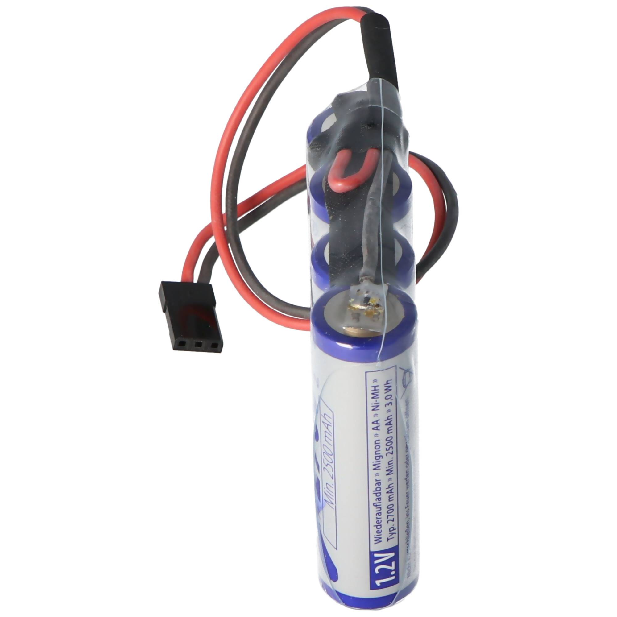 Empfänger Pack AA 4er Reihe 4,8/2700 mit dem Graupner Stecker für den Empfänger
