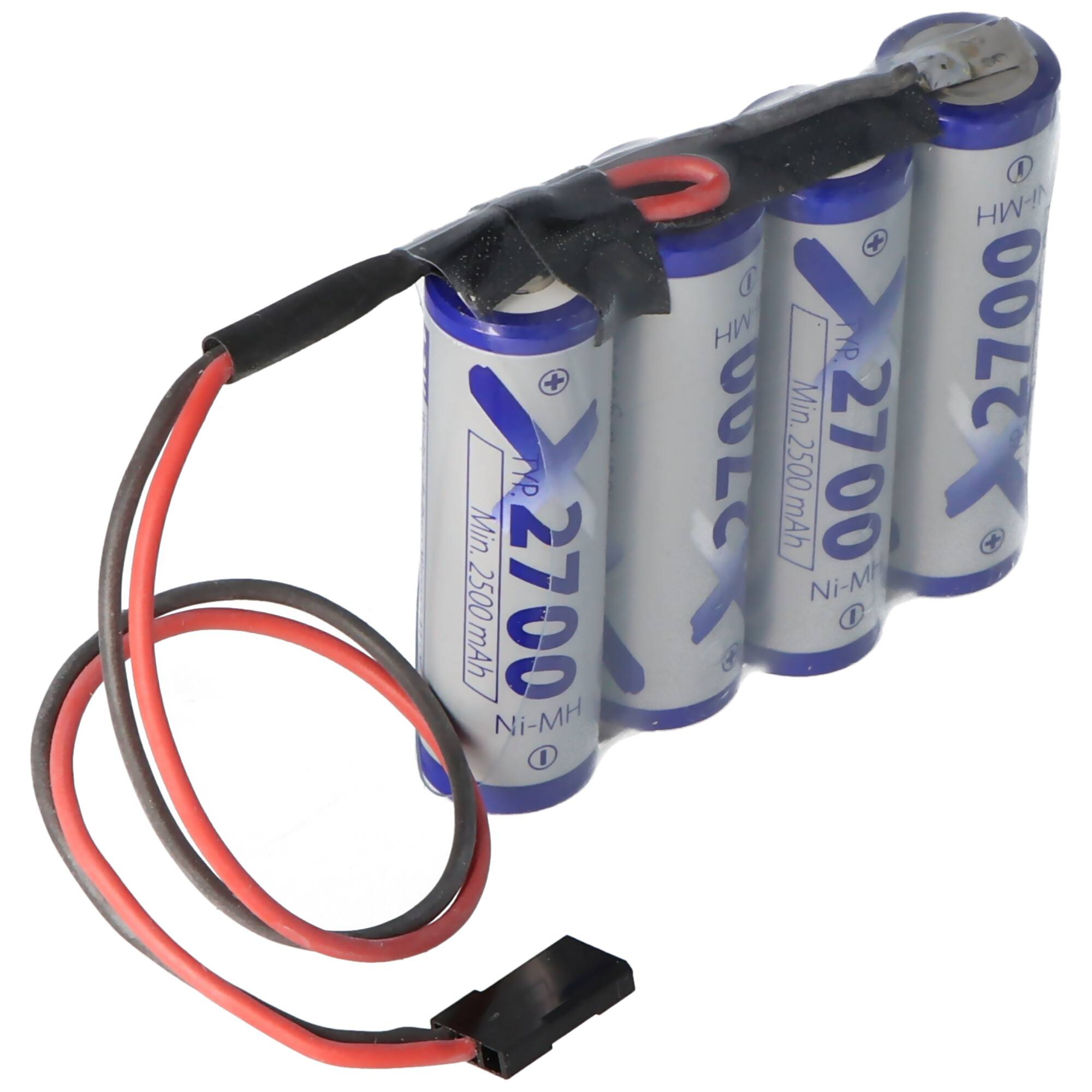 Empfänger Pack AA 4er Reihe 4,8/2700 mit dem Graupner Stecker für den Empfänger