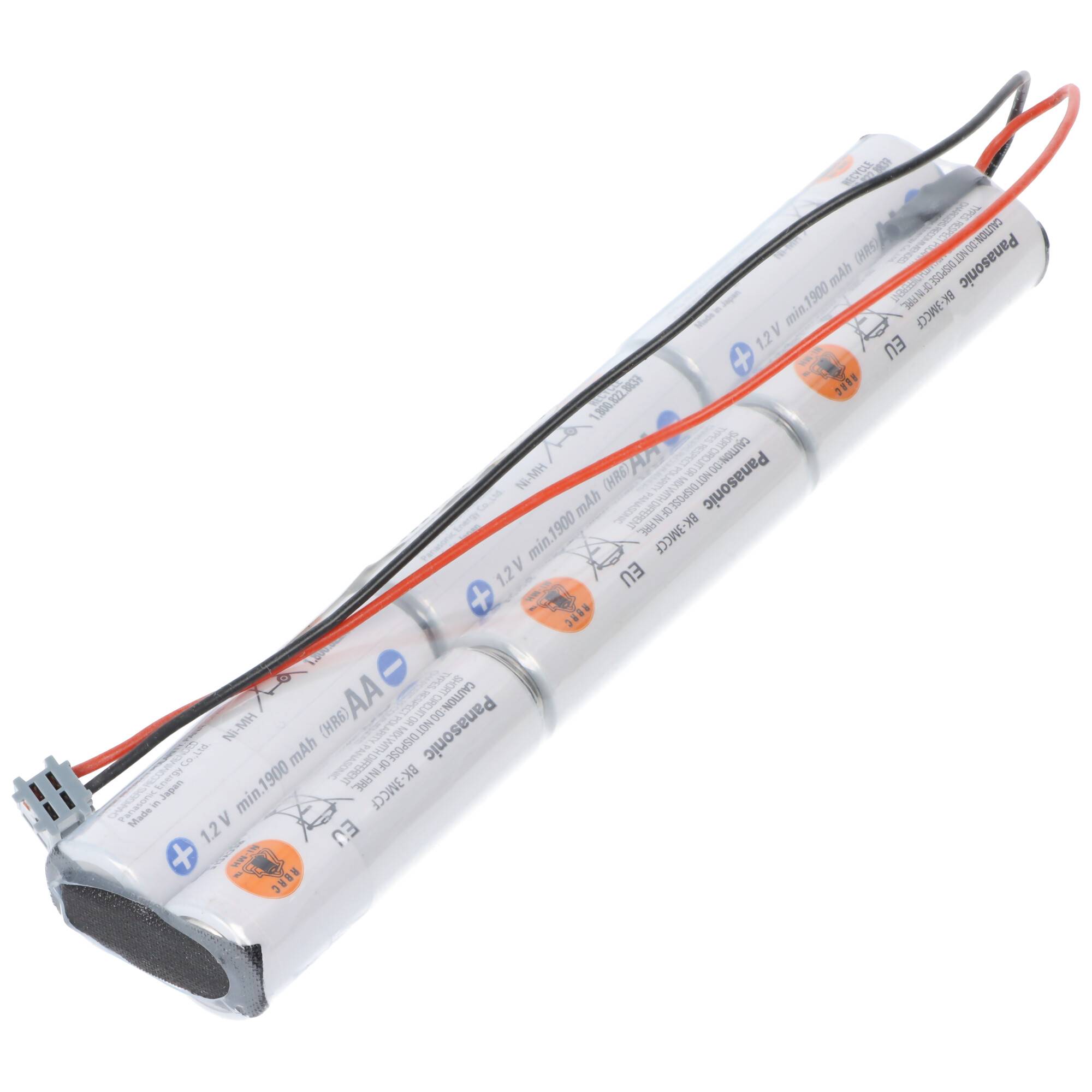 Sender Akkupack Panasonic eneloop Standard (ehem. Sanyo eneloop Standard) AA 6er 7,2/2000 MPX Stecker