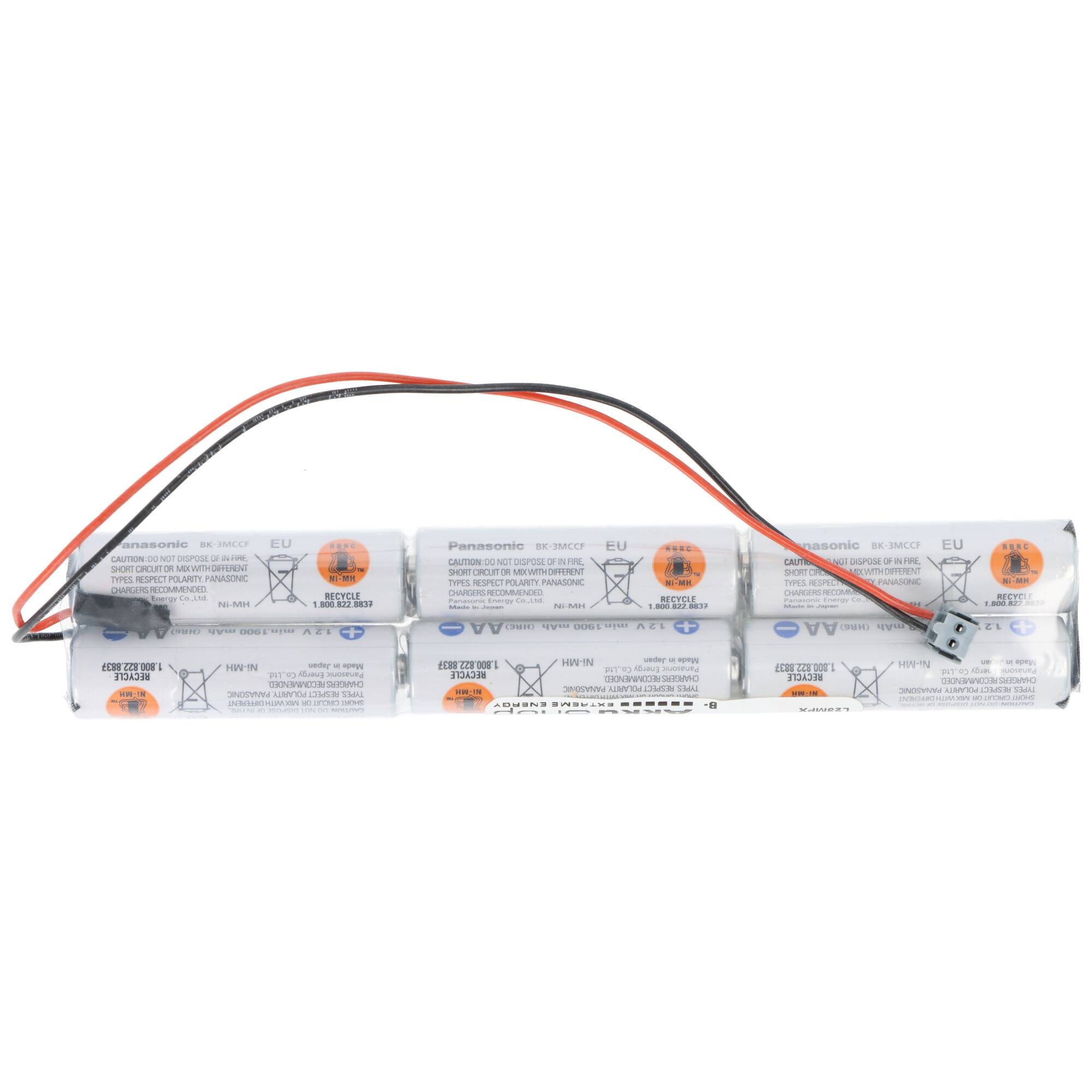 Sender Akkupack Panasonic eneloop Standard (ehem. Sanyo eneloop Standard) AA 6er 7,2/2000 MPX Stecker