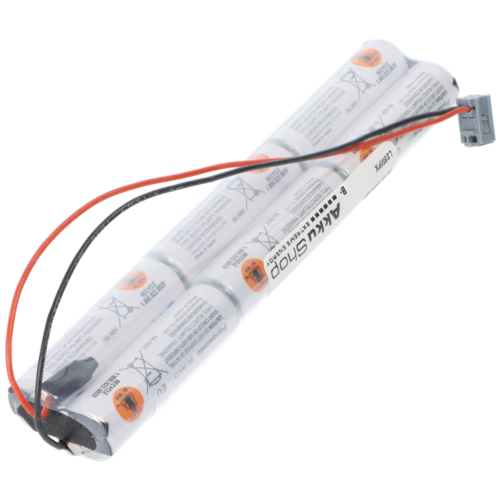 Sender Akkupack Panasonic eneloop Standard (ehem. Sanyo eneloop Standard) AA 6er 7,2/2000 MPX Stecker