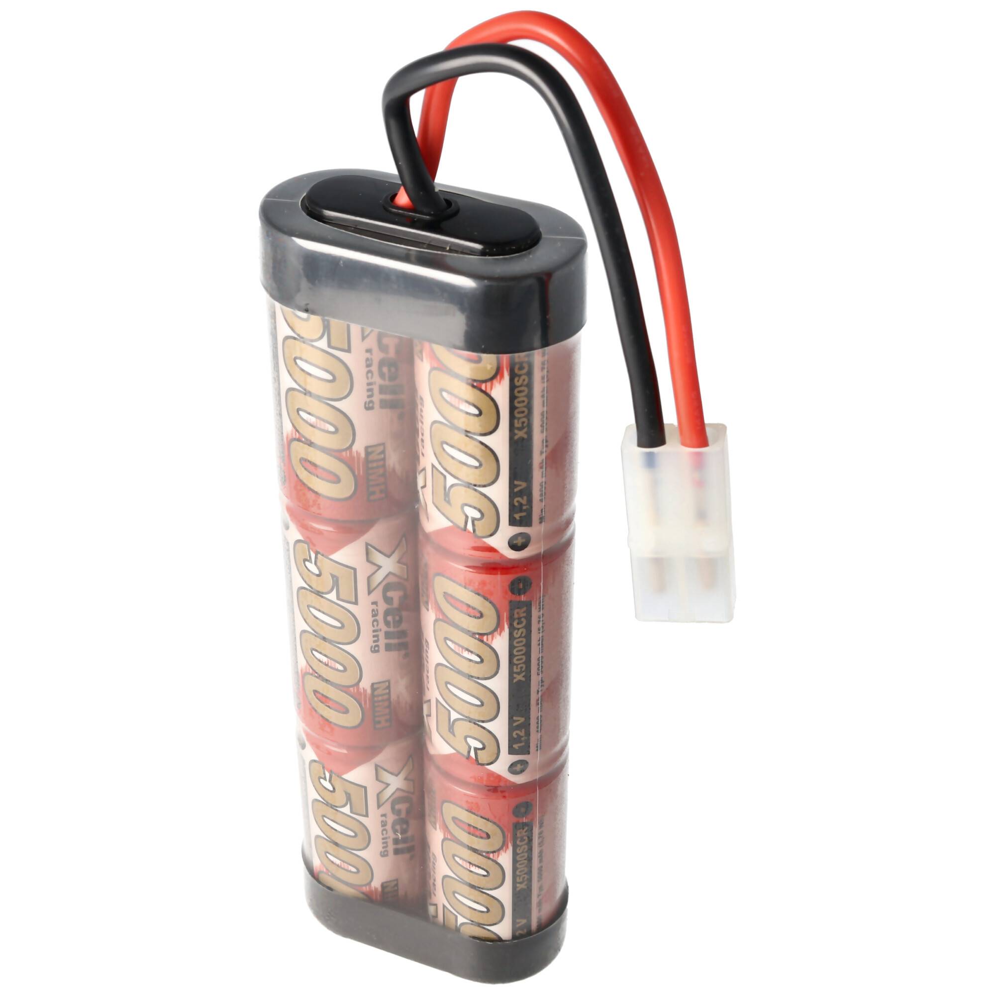 5Ah Racing Pack 7,2 Volt mit bis zu 5000mAh und Tamiya Buchse für Tamiya Stecker