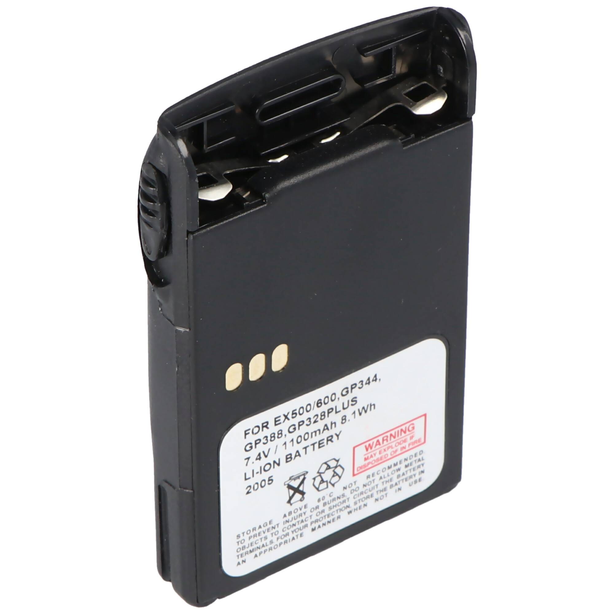 Akku passend für Motorola GP388, PMW502H, Li-ION 1100mAh