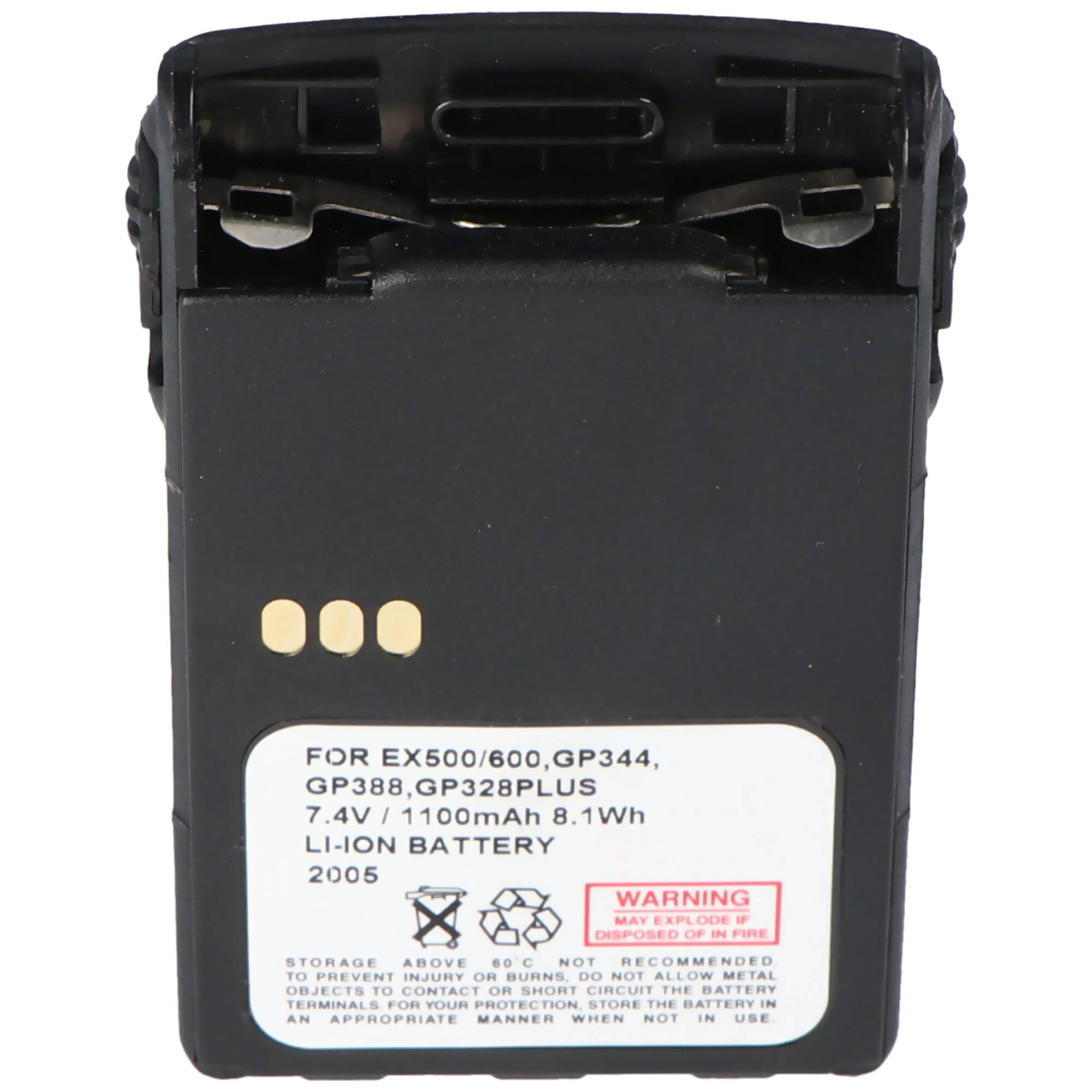 Akku passend für Motorola GP388, PMW502H, Li-ION 1100mAh