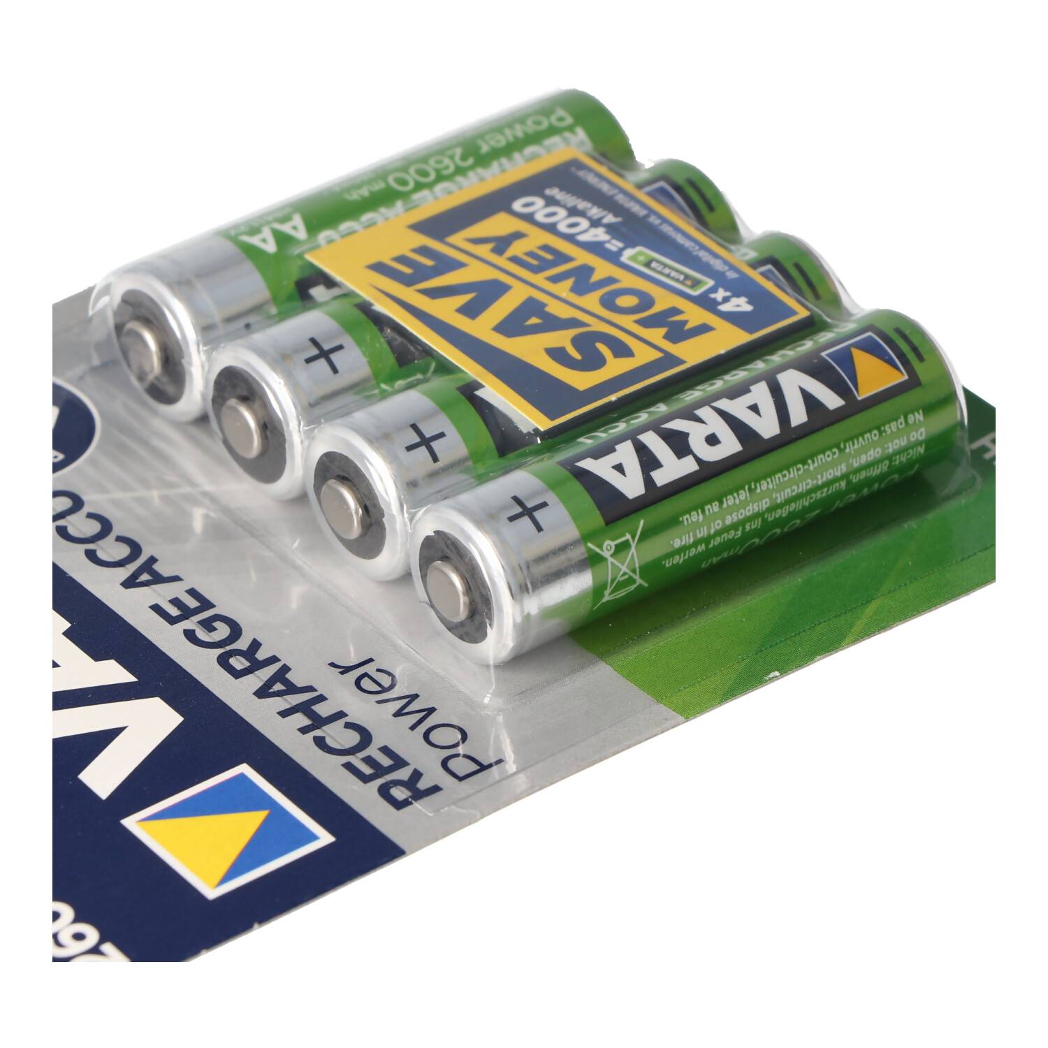 Varta Ready2Use 2600mAh Mignon AA Akkus 4er Pack inklusive AccuCell Akkubox