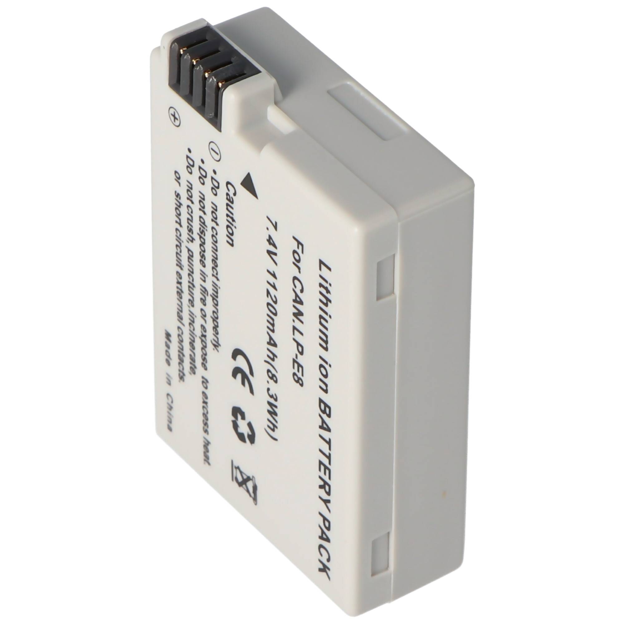 AccuCell Akku passend für Canon LP-E8, EOS 550D, EOS 600D, Rebel T2i