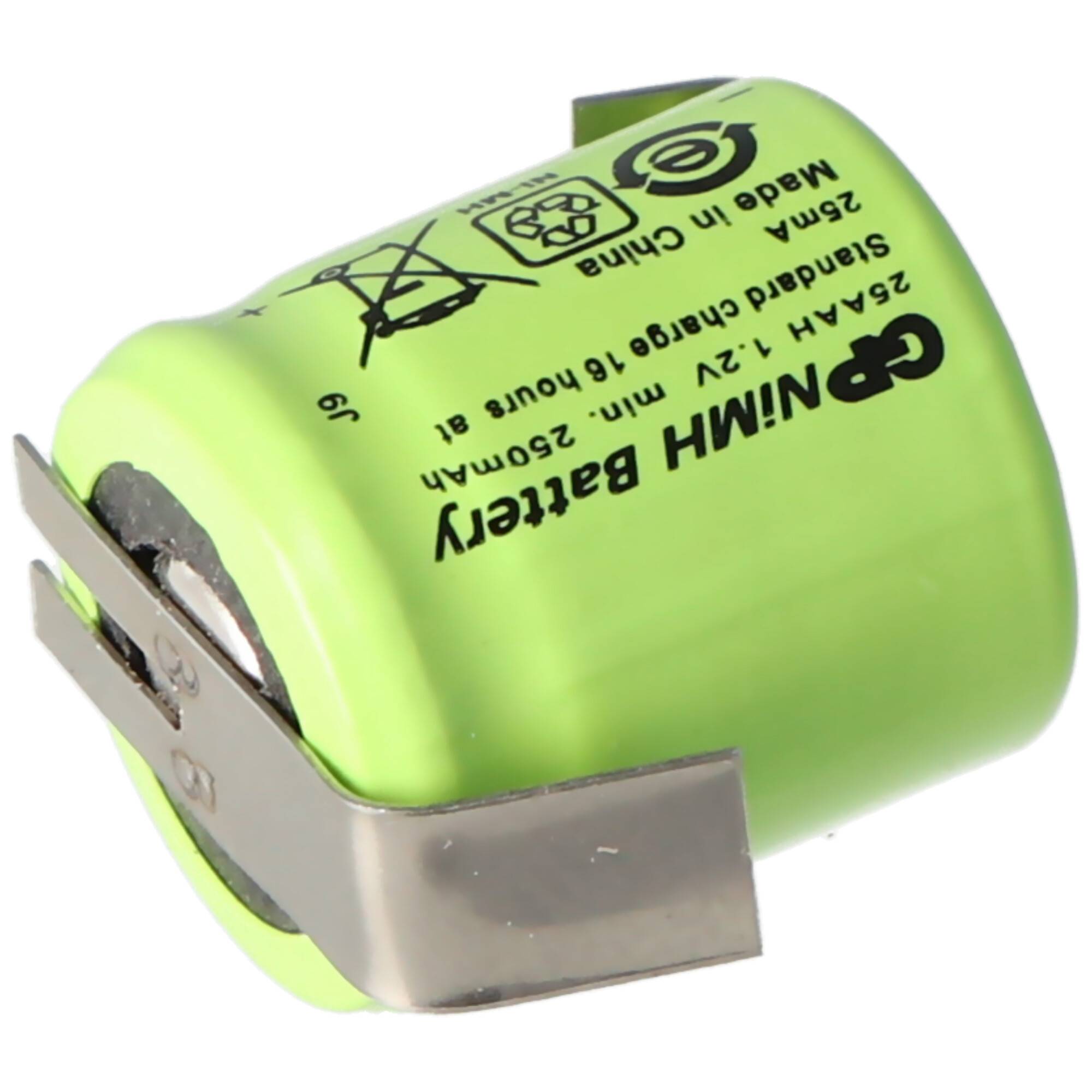 Akku passend für Sanyo N-110AA Akku NiMH 1/3 AA Mignon mit Lötfahne Z-Form