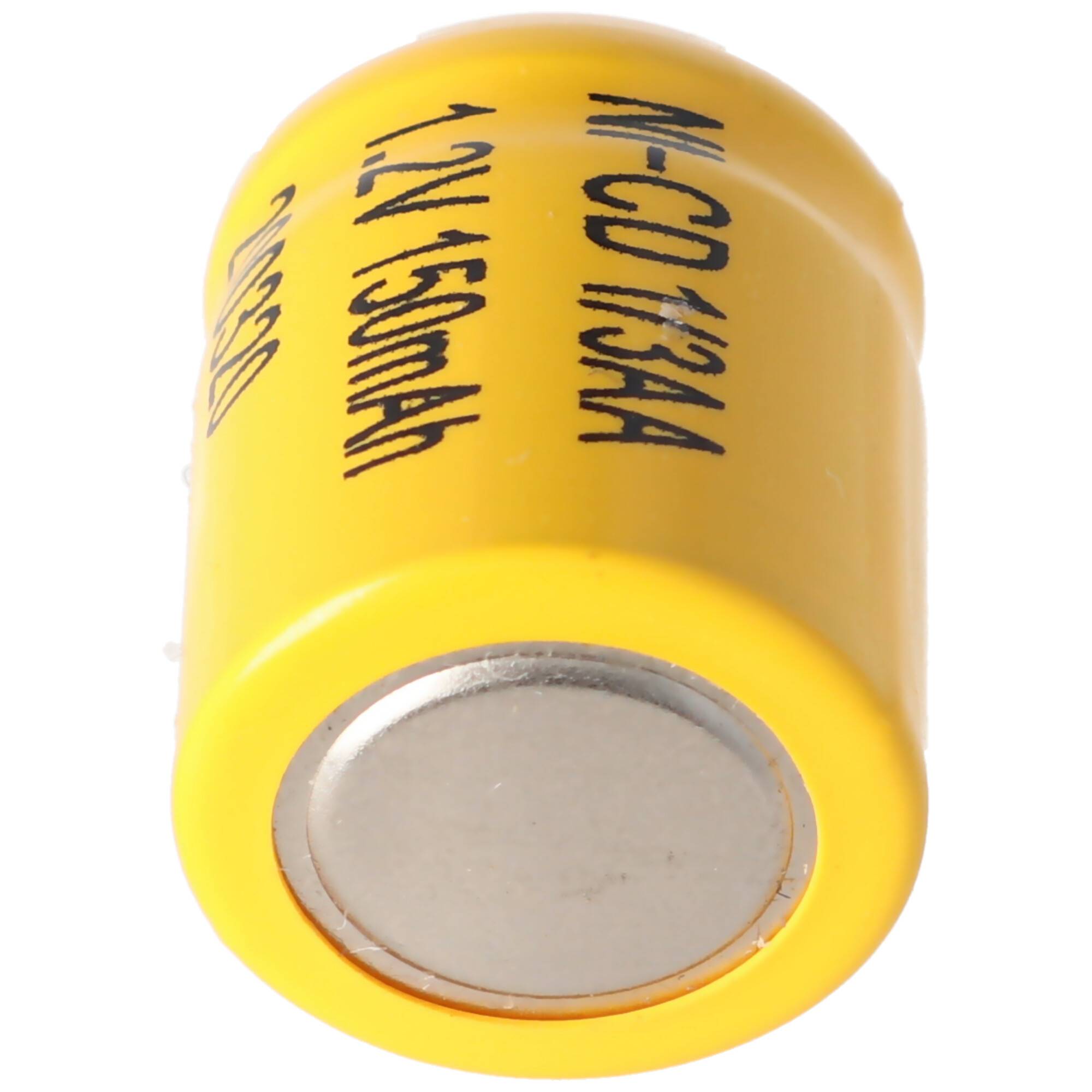 Akku passend für Sanyo N-110AA Akku NiCd 1/3 AA Mignon ohne Lötfahne 150mAh