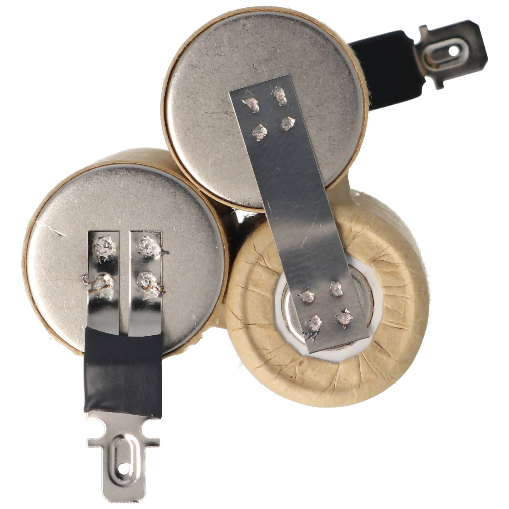 Akku NiMH für Staubsauger, Hand-Staubsauger 3,6 Volt, 4,8mm, 6,3mm