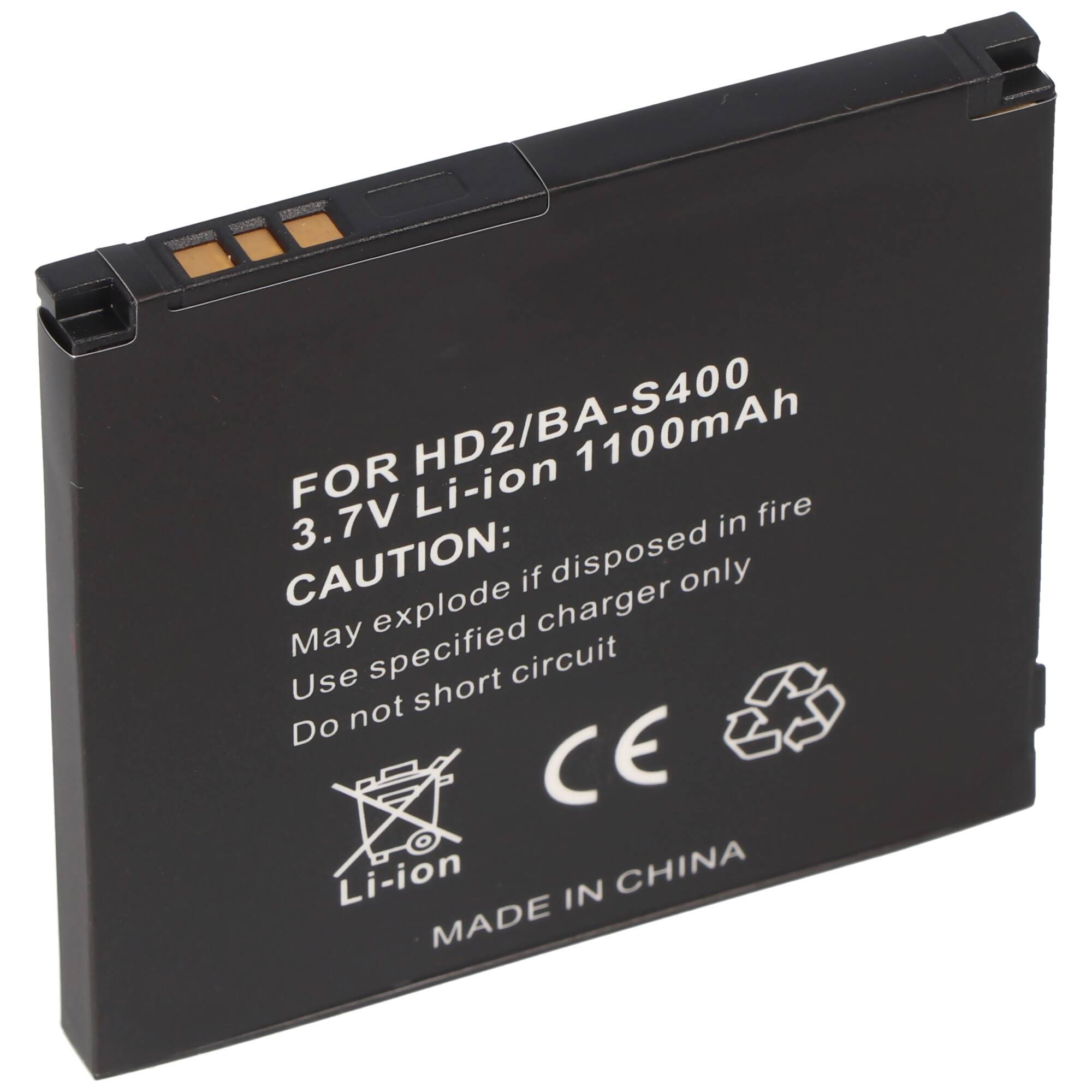 AccuCell Akku passend für HTC HD 2, HTC HD2, BA S400, HTC HD 7