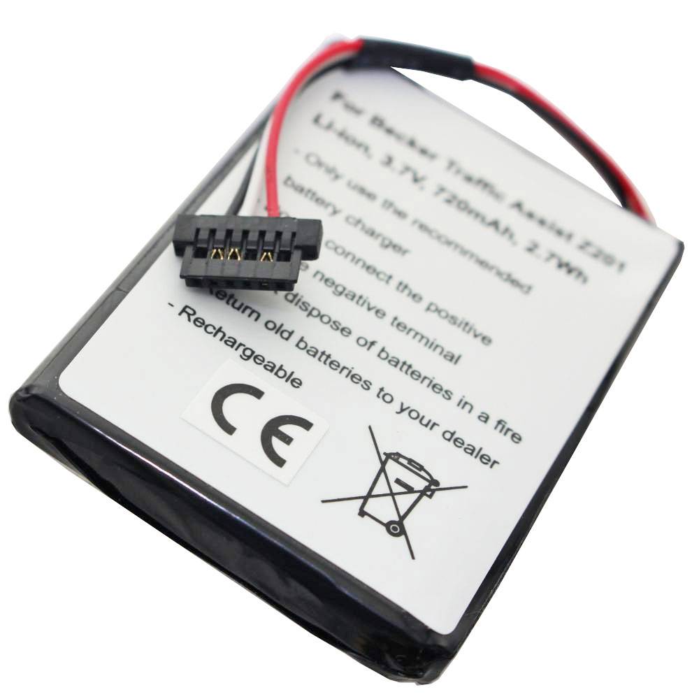 Akku passend für Becker Traffic Assist Z201, S30, 338937010150