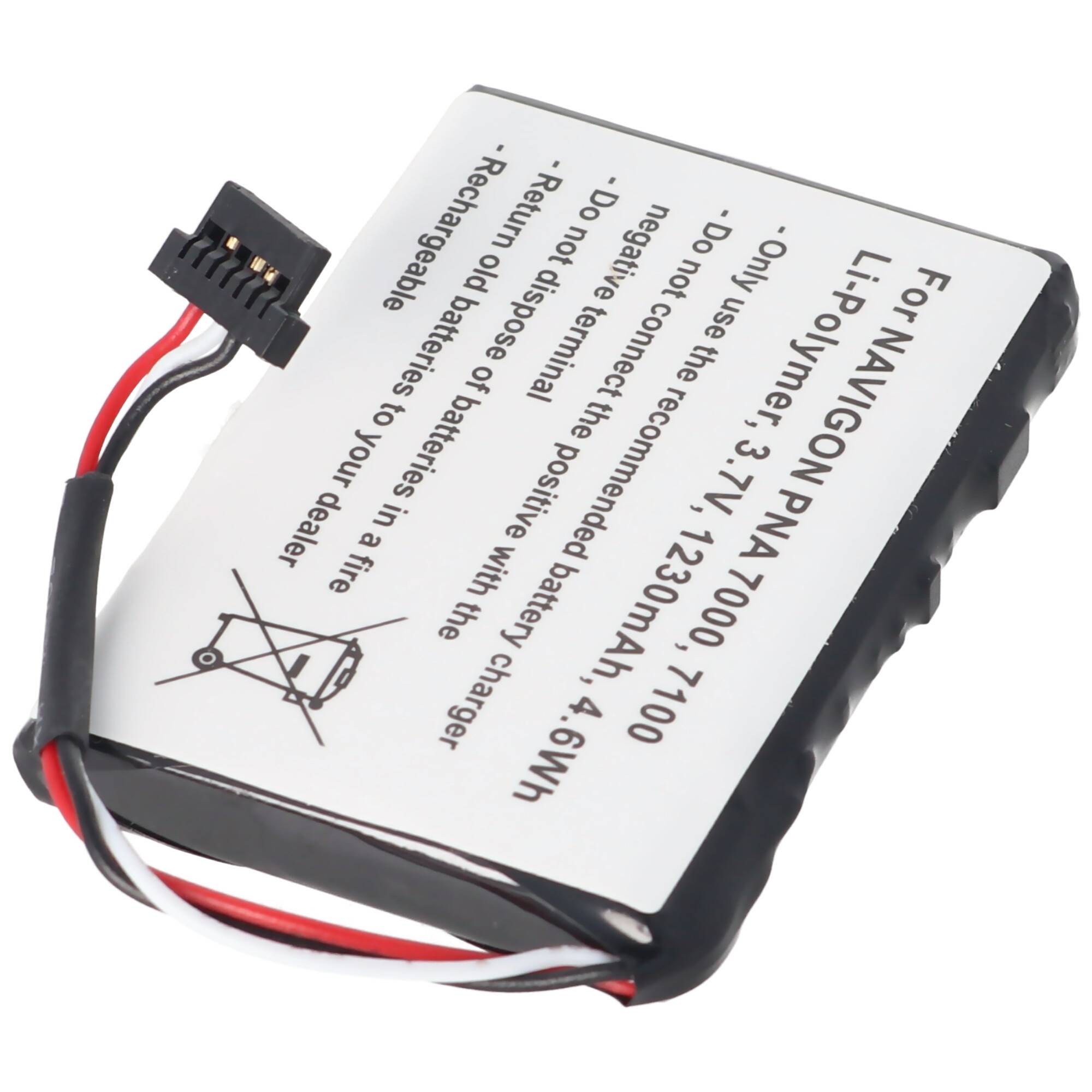 Akku passend für den Becker Active 43 Talk Akku 541380530006, Becker Ready 70 LMU Akku Revo 1