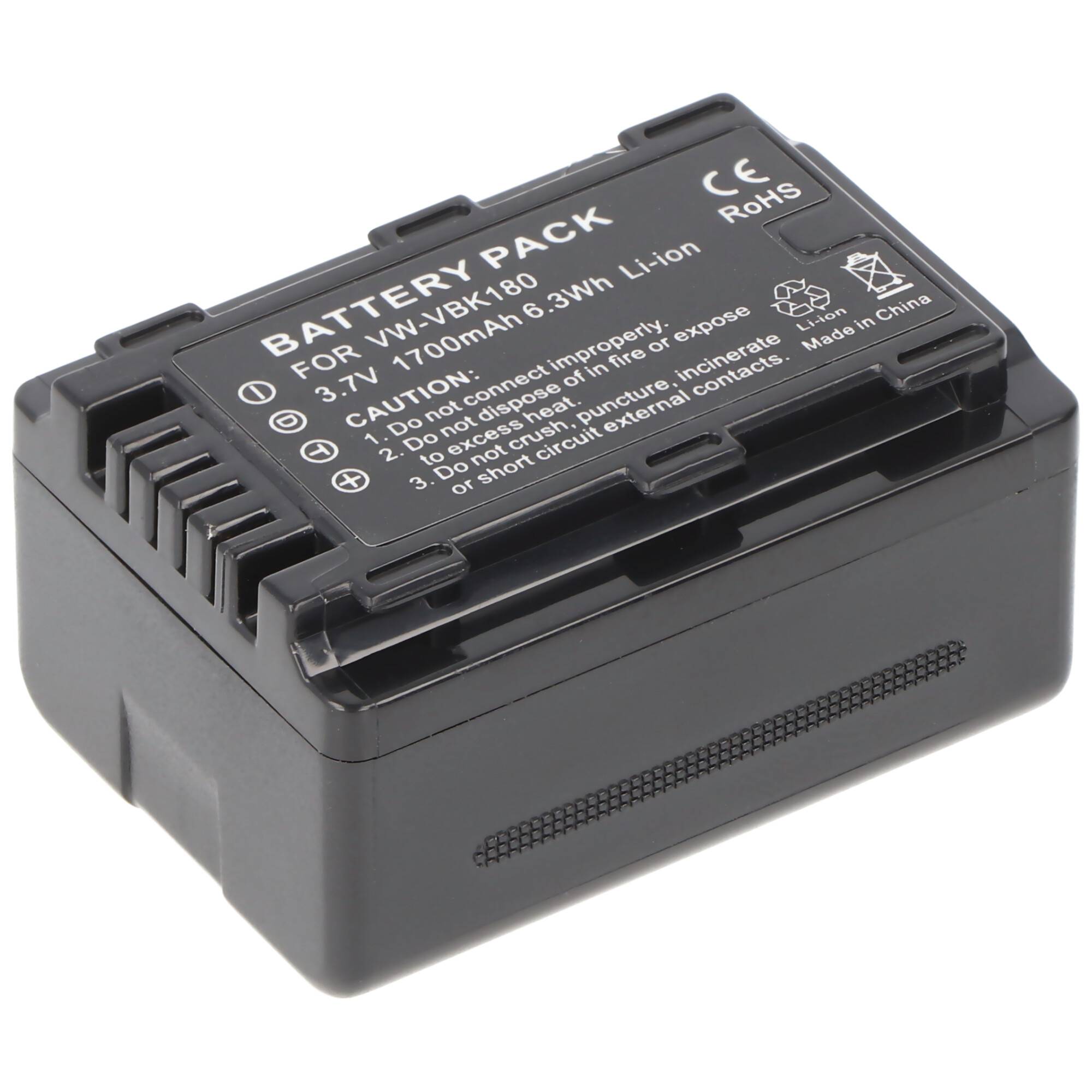 AccuCell Akku passend für Panasonic VW-VBK180 Battery, VBK360, kein Original Akku