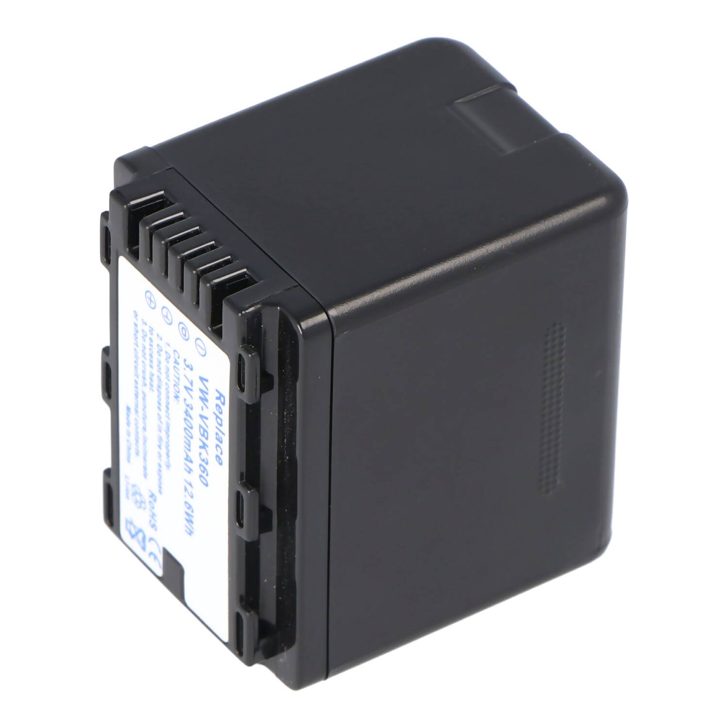 Akku passend für Panasonic VW-VBK360, VW-VBK180 3,7 Volt 3400mAh