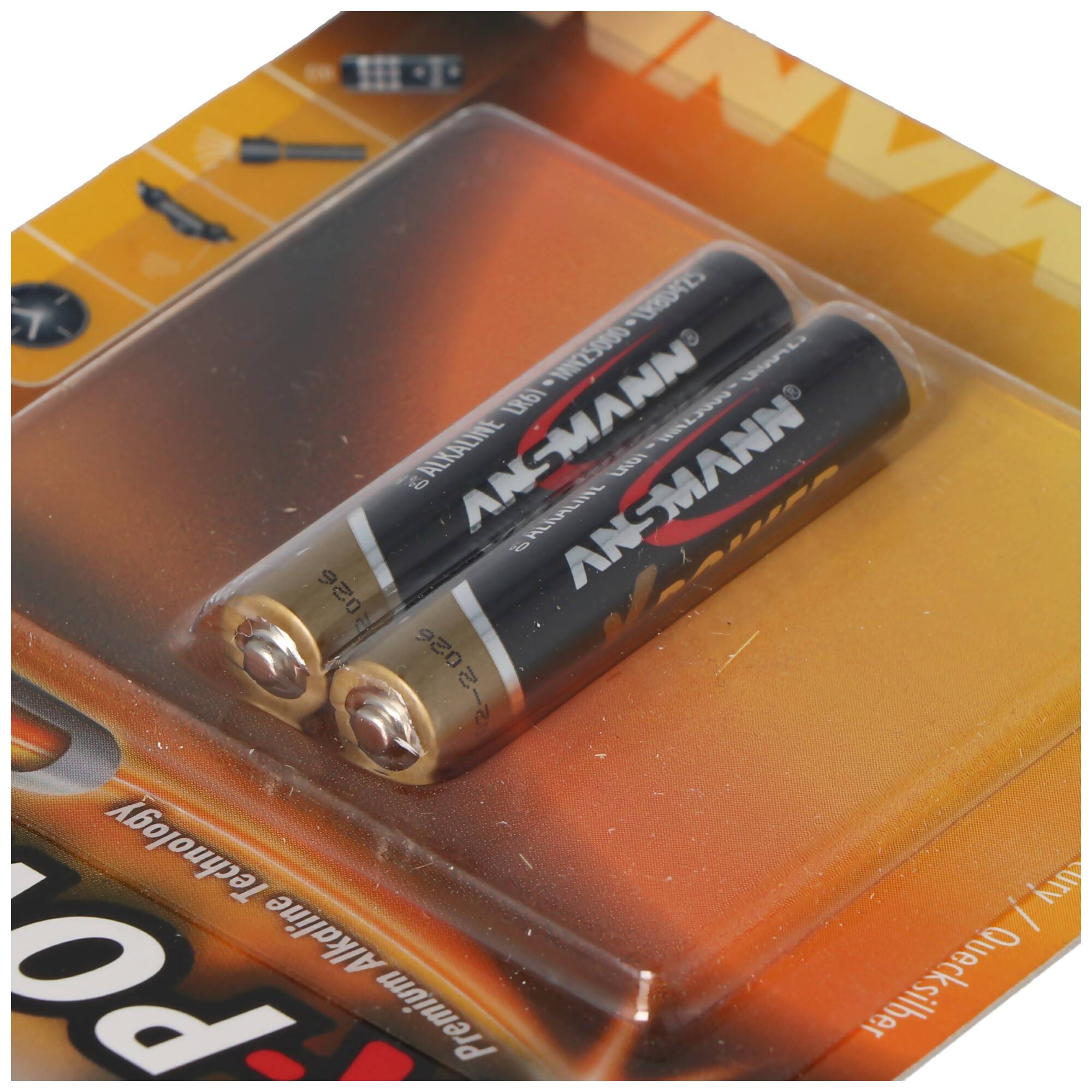 41,9 x 7,9mm AAAA Alkaline Batterie LR61 AAAA im 2er Pack
