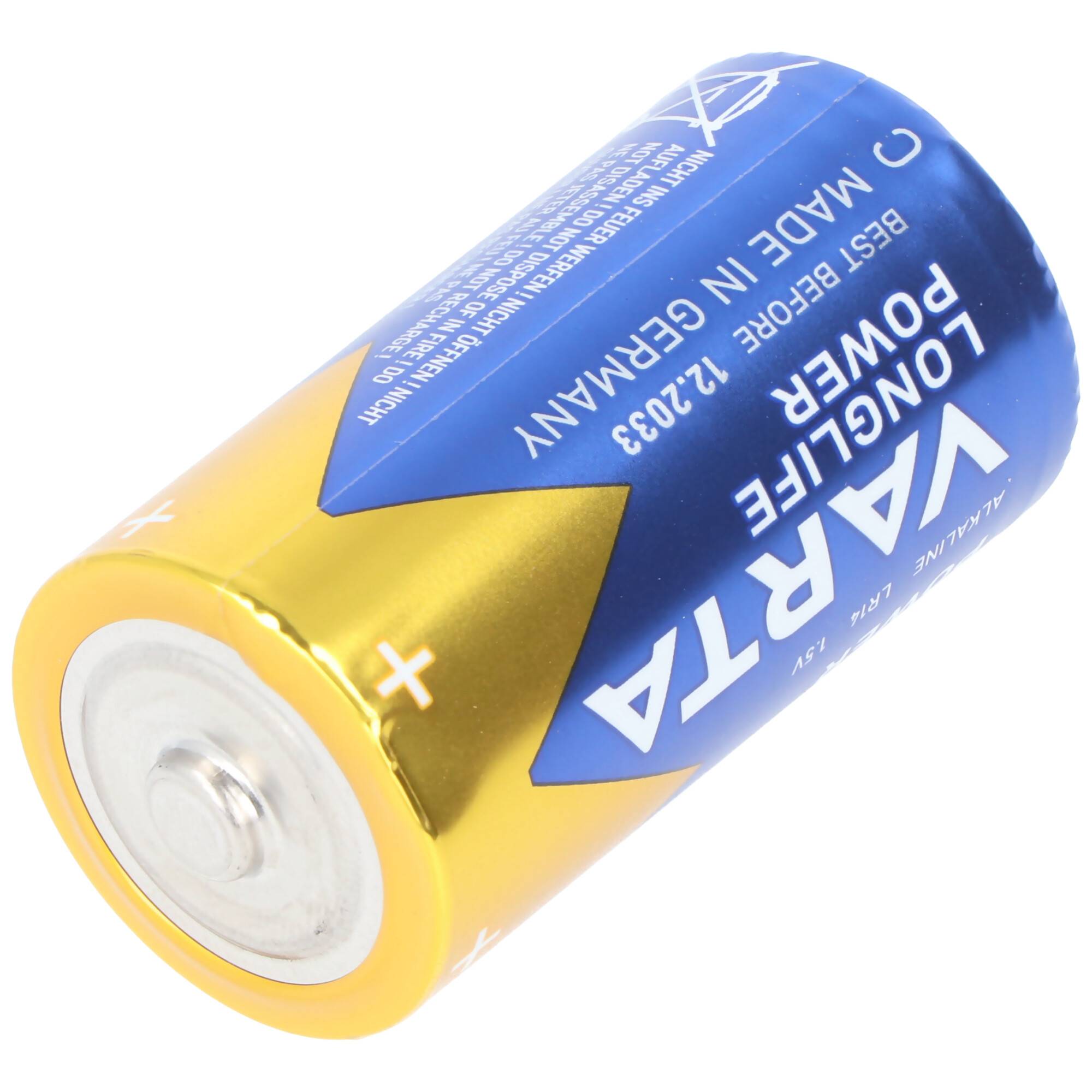 Varta Longlife Power (ehem. High Energy) Alkaline Batterie Baby, LR14, Size C lose Ware 1 Stück
