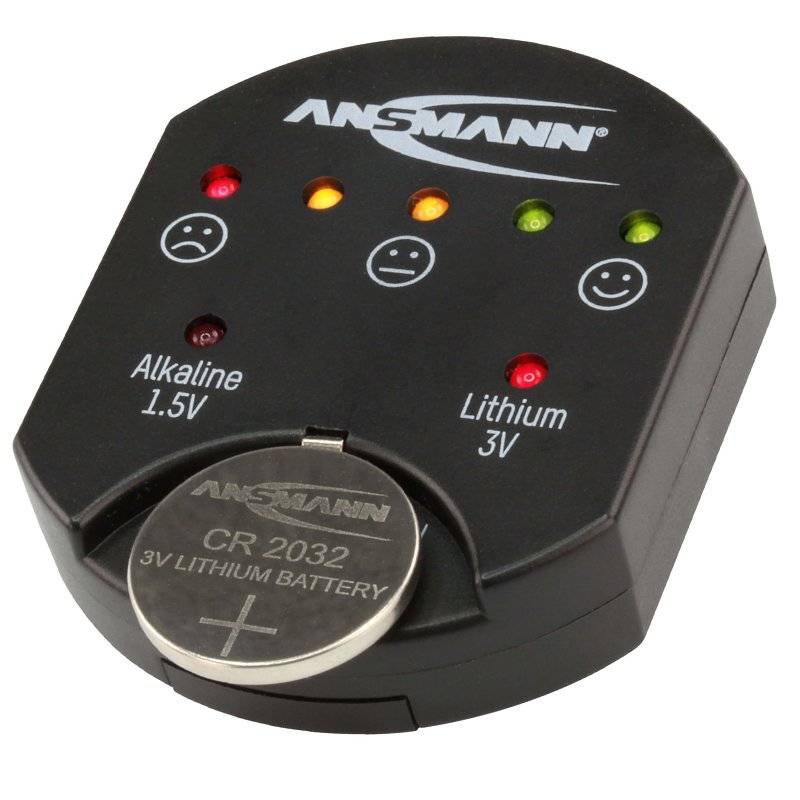 Batterietester für Alkaline und Lithium Knopfzellen, der Knopfzellentester