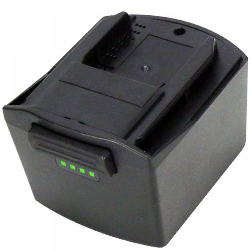 Kompakter schwarzer Bondrucker mit Papierschacht und kleinen grünen Anzeigelampen an der Vorderseite.