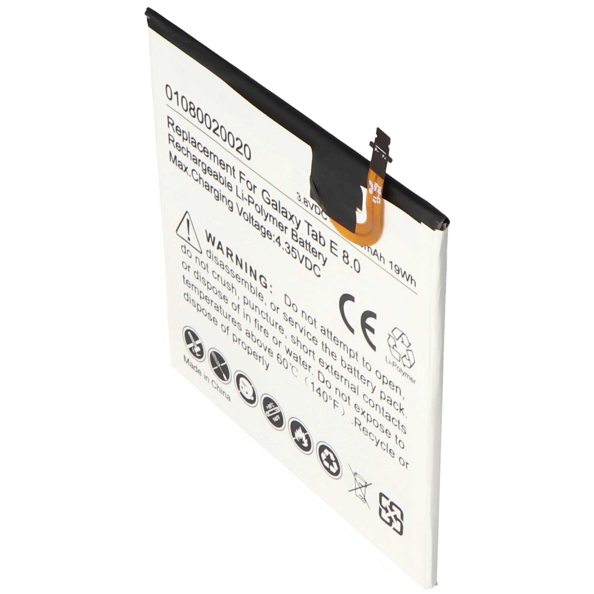 Akku passend für Samsung Galaxy Tab 5, Samsung Galaxy Tab E 8.0, Samsung Galaxy Tab E 8.0 4G LTE, Samsung Galaxy Tab E 8