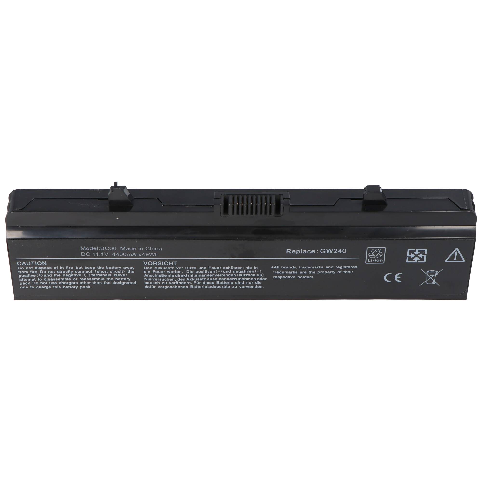 Akku passend für Dell Inspiron 1525, 1526, 1545, 4400mAh