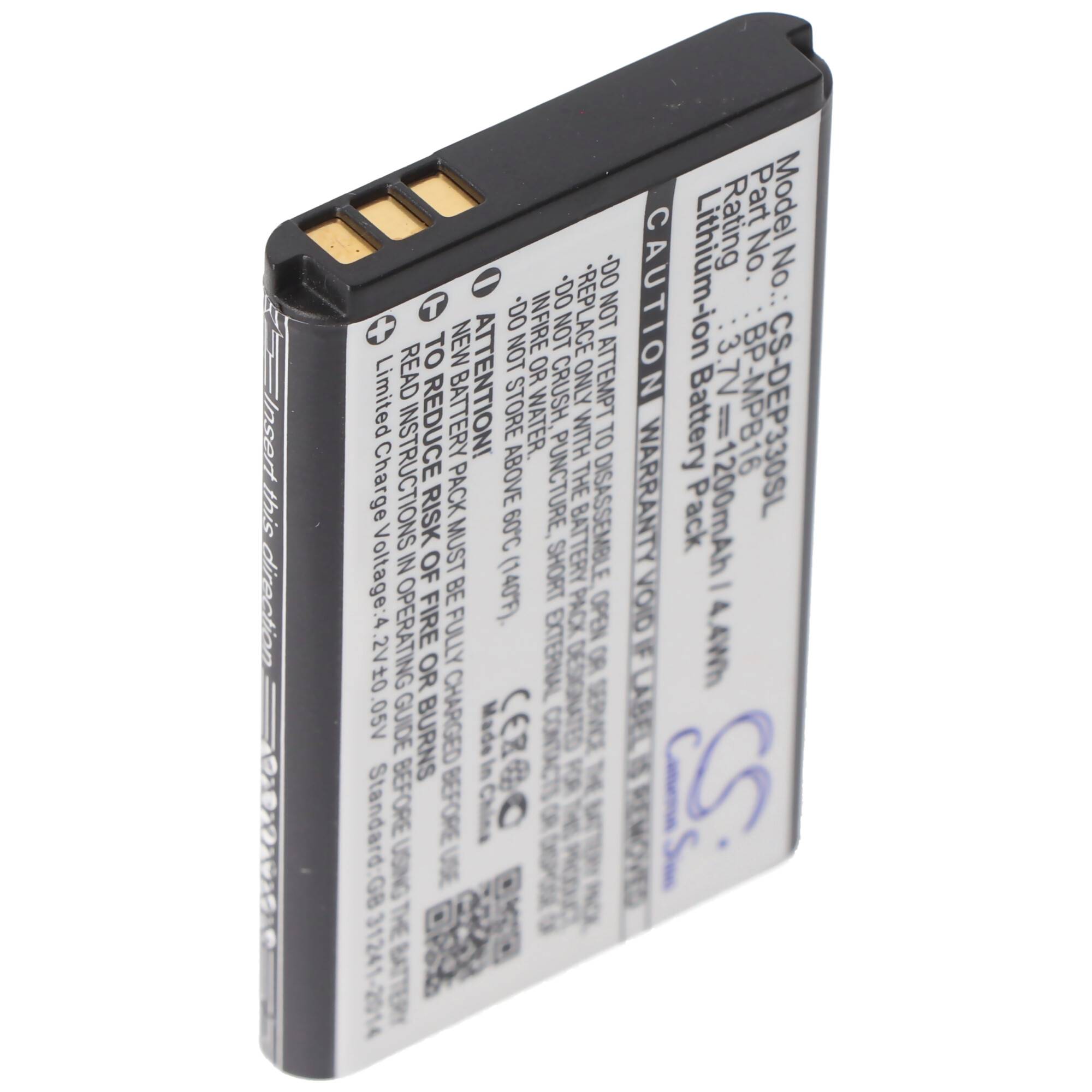 AccuCell Akku passend für Hagenuk Fono 3, BP-MPB16, DR6-2009, DR11-2009