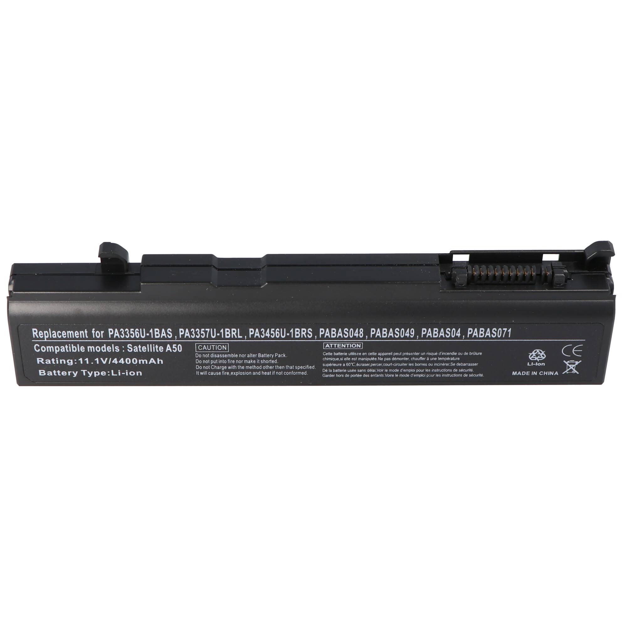 Akku passend für Toshiba Tecra P10, P5, S4 mit 4400mAh