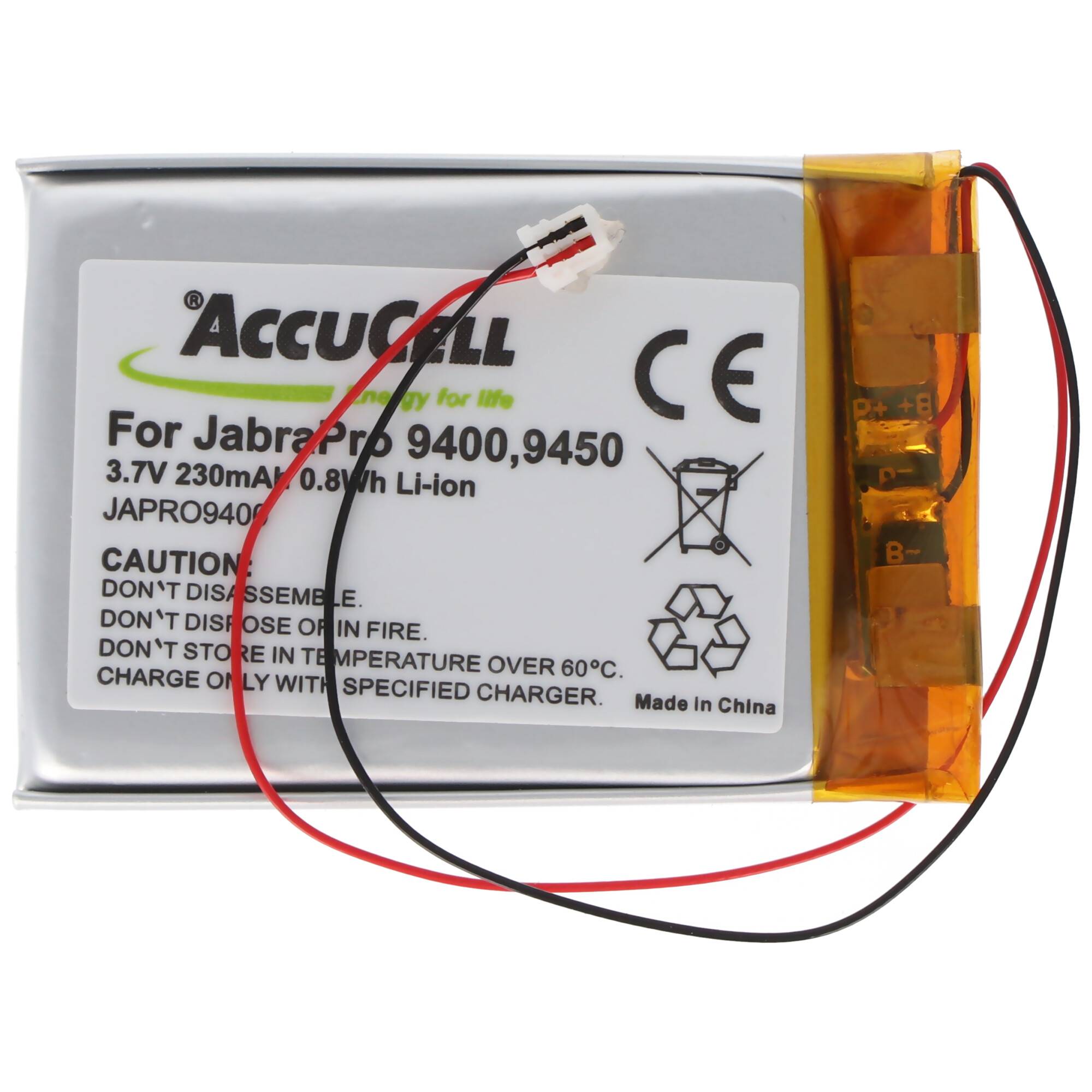 Jabra Pro 9400 Akku, Pro 9450, Pro 9460, Pro 9465, Pro 9470, 14192-00 Akku AHB412434PJ