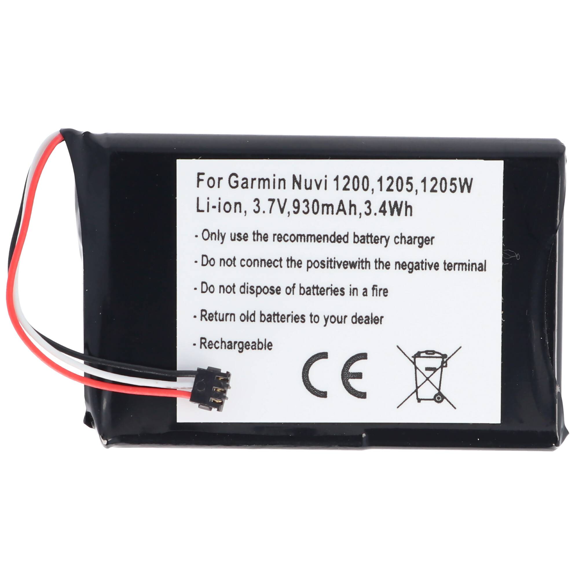 AccuCell Akku passend für Garmin Nuvi 1200, 361-00035-01