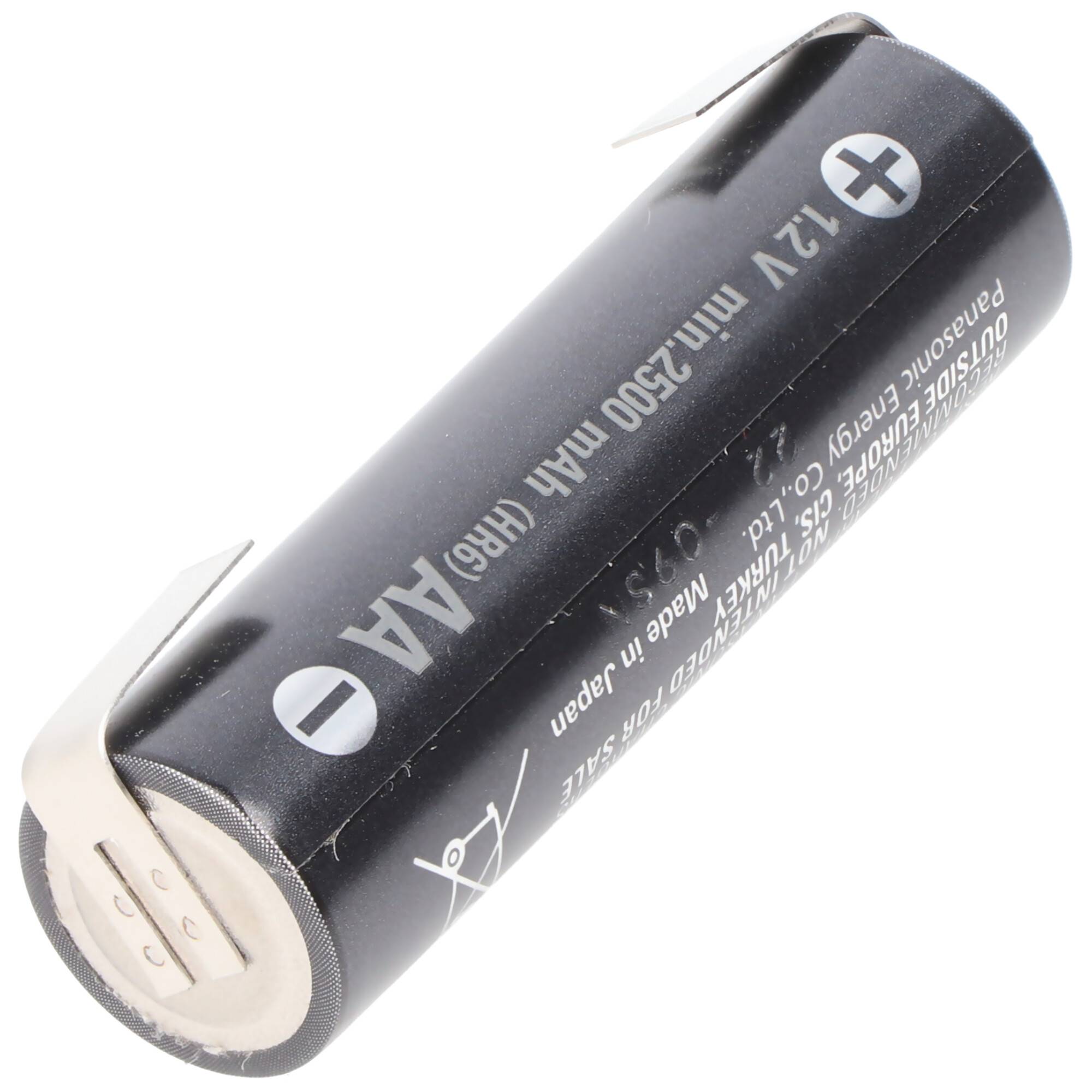 Panasonic eneloop Pro Mignon Akku BK-3HCCE NiMH 1,2Volt 2500mAh mit Lötfahne U