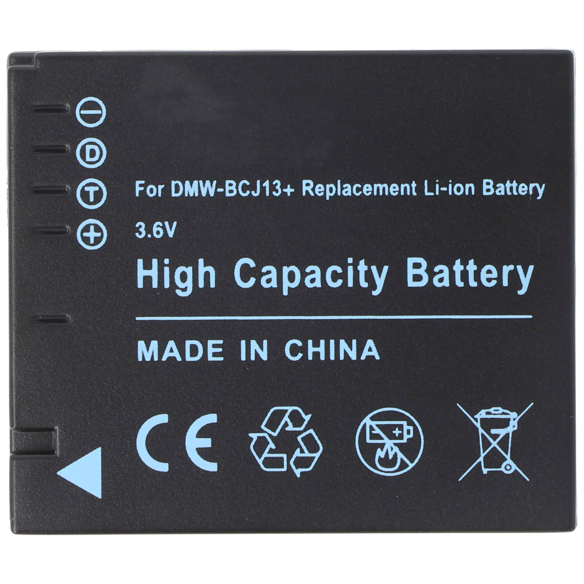 1000mAh Akku passend für Panasonic DMW-BCJ13, DMC-LX5, DMW-BCJ13E