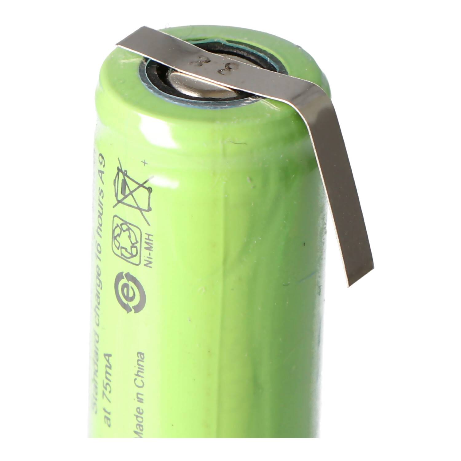 NiMH AkkuPack 2,4 Volt, 750mAh, 58x14,5mm für Zahnbürsten