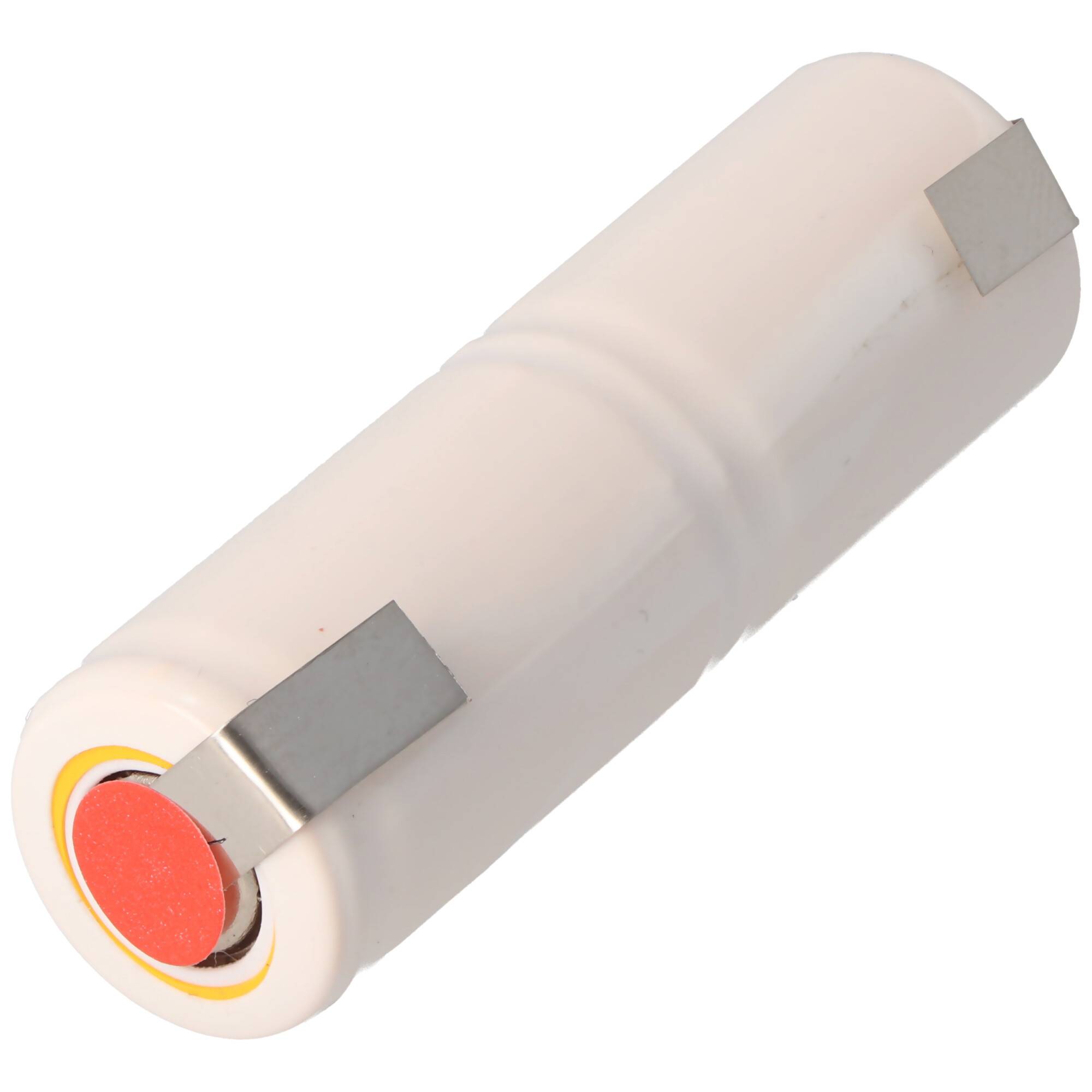 Akku 2/KR-600AE 2/3 A Cadnica NiMH Akku 2,4 Volt Stange mit Lötfahne U (nicht original Sanyo)