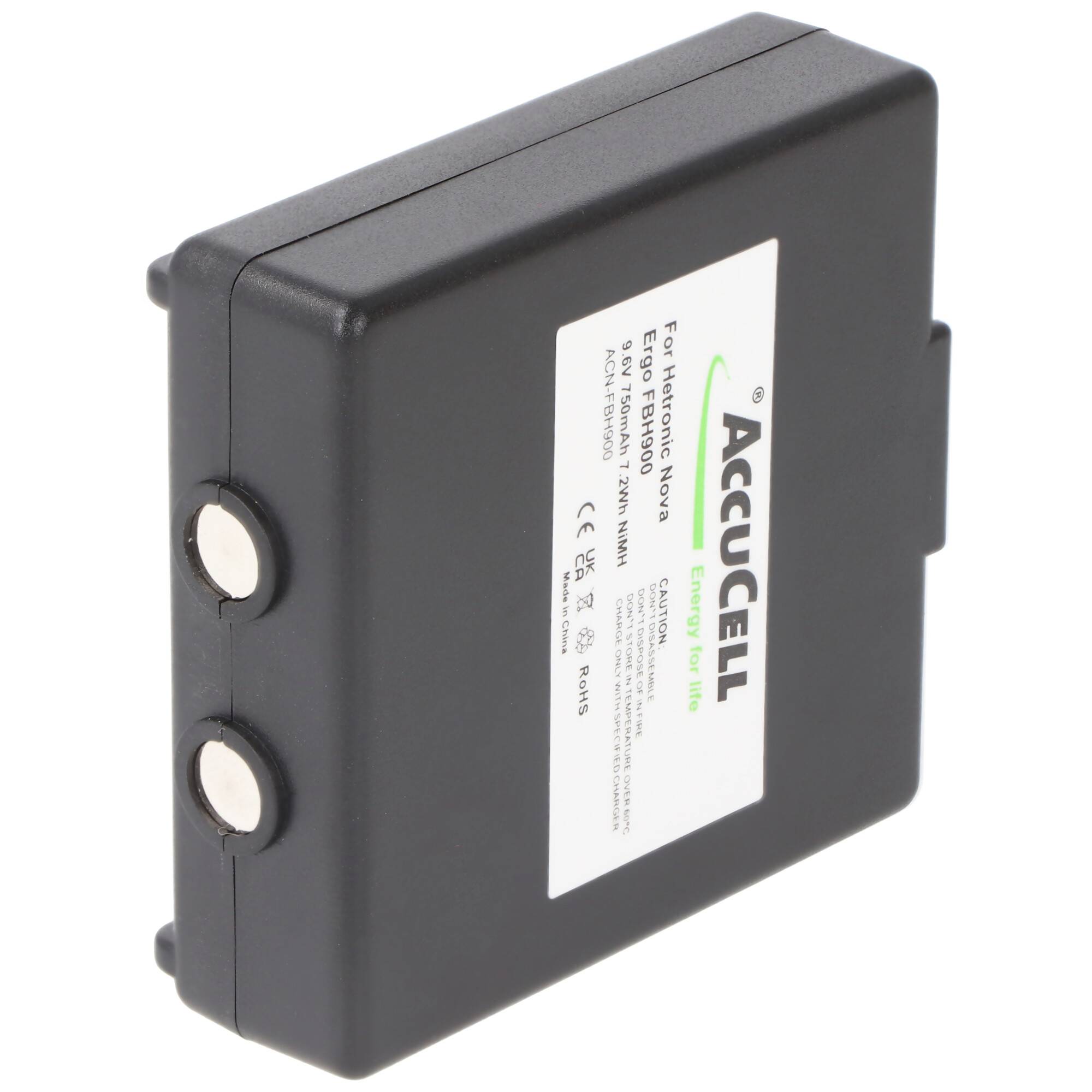 Akku passend für Hetronic Nova Ergo Akku FBH900, 68300520, 68300520 9,6 Volt 750mAh