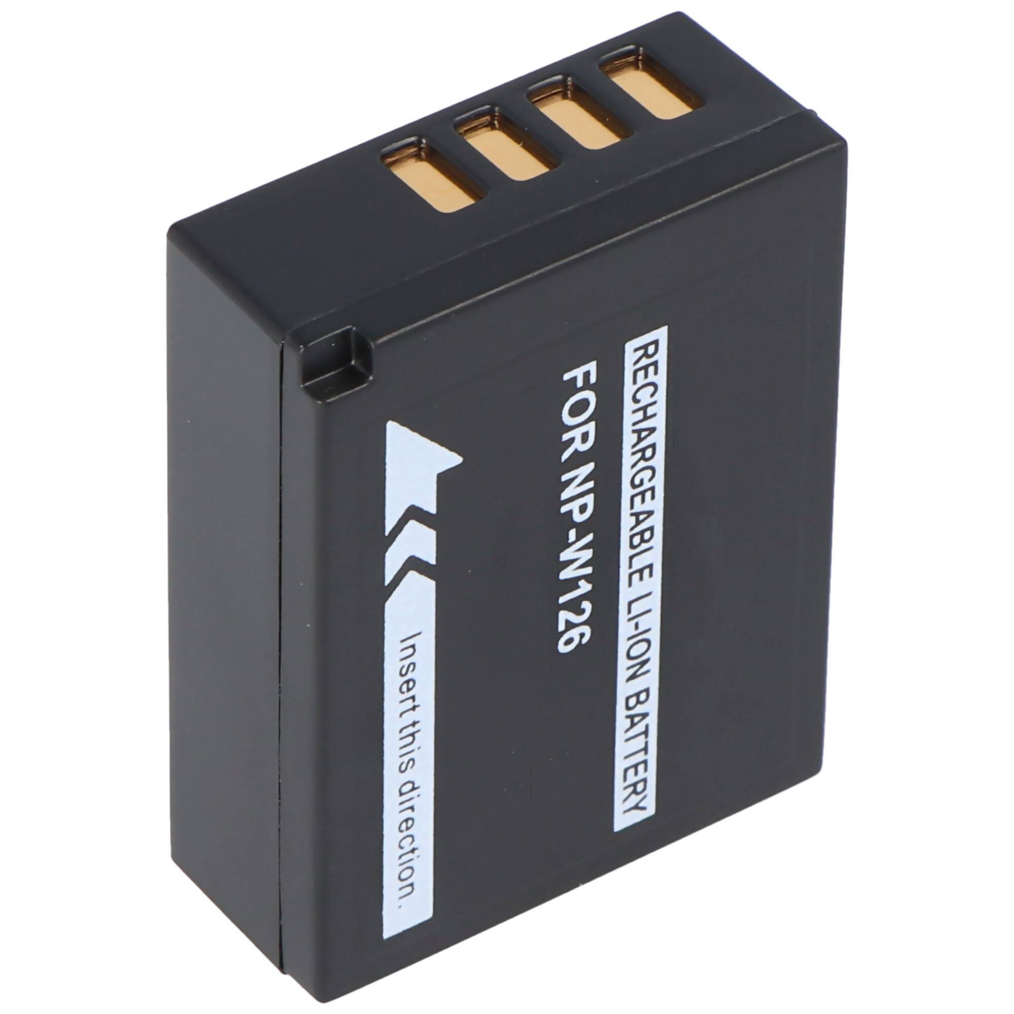 AccuCell Akku passend für Fujifilm NP-W126, X-Pro 1, FinePix HS3