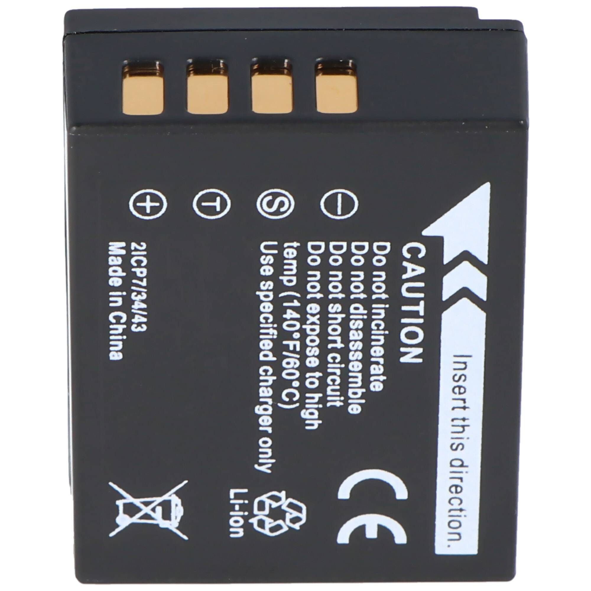 AccuCell Akku passend für Fujifilm NP-W126, X-Pro 1, FinePix HS3