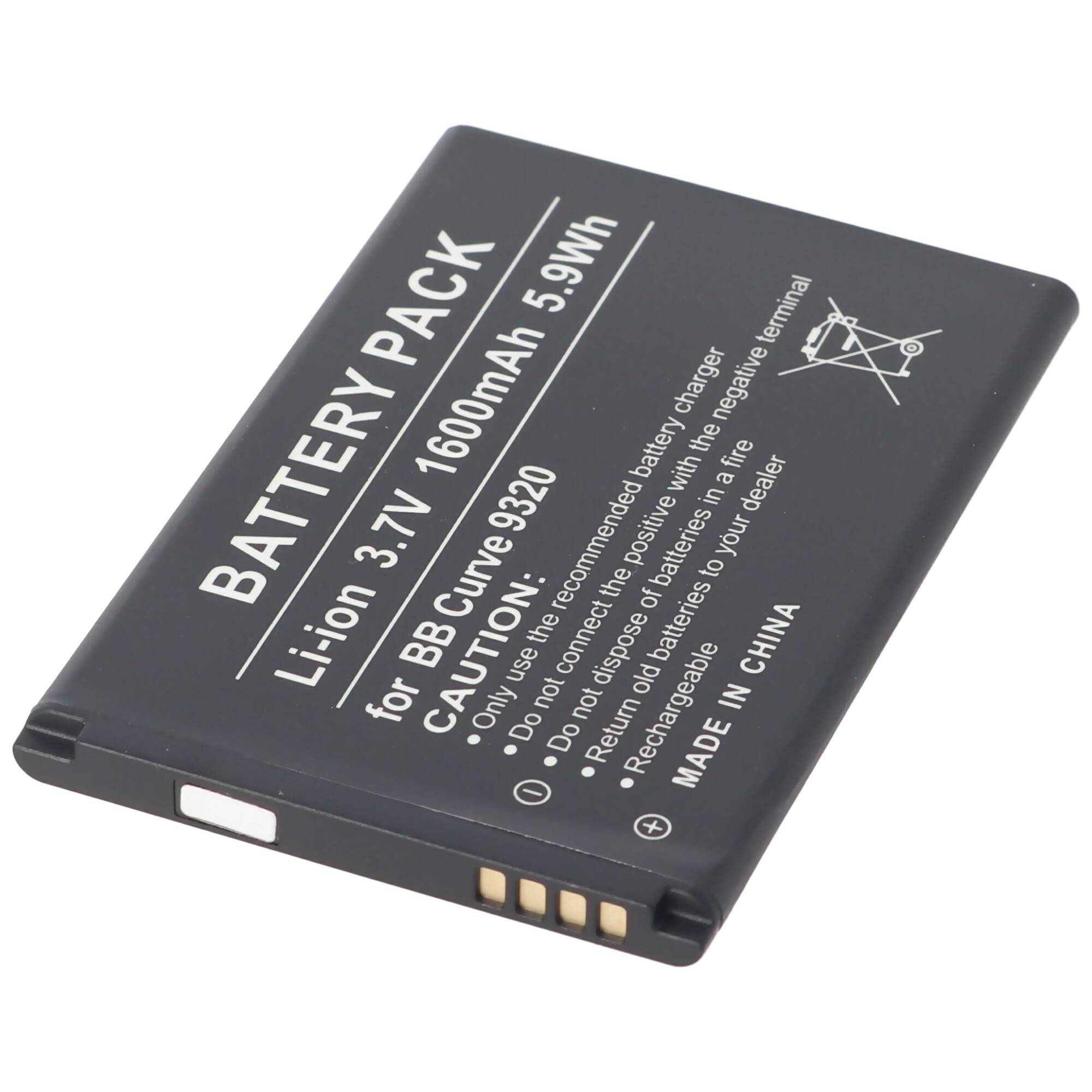 AccuCell Akku passend für Blackberry Curve 9320 Akku, J-S1 Akku