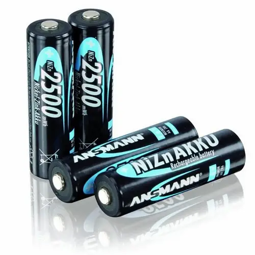 Ansmann Schnell-Ladegerät für NiZn 1,6 Volt Akku mit 4x 2500mWh Mignon AA Ansmann Schnell-Ladegerät für NiZn 1,6 Volt Akku mit 4x 2500mWh Mignon AA