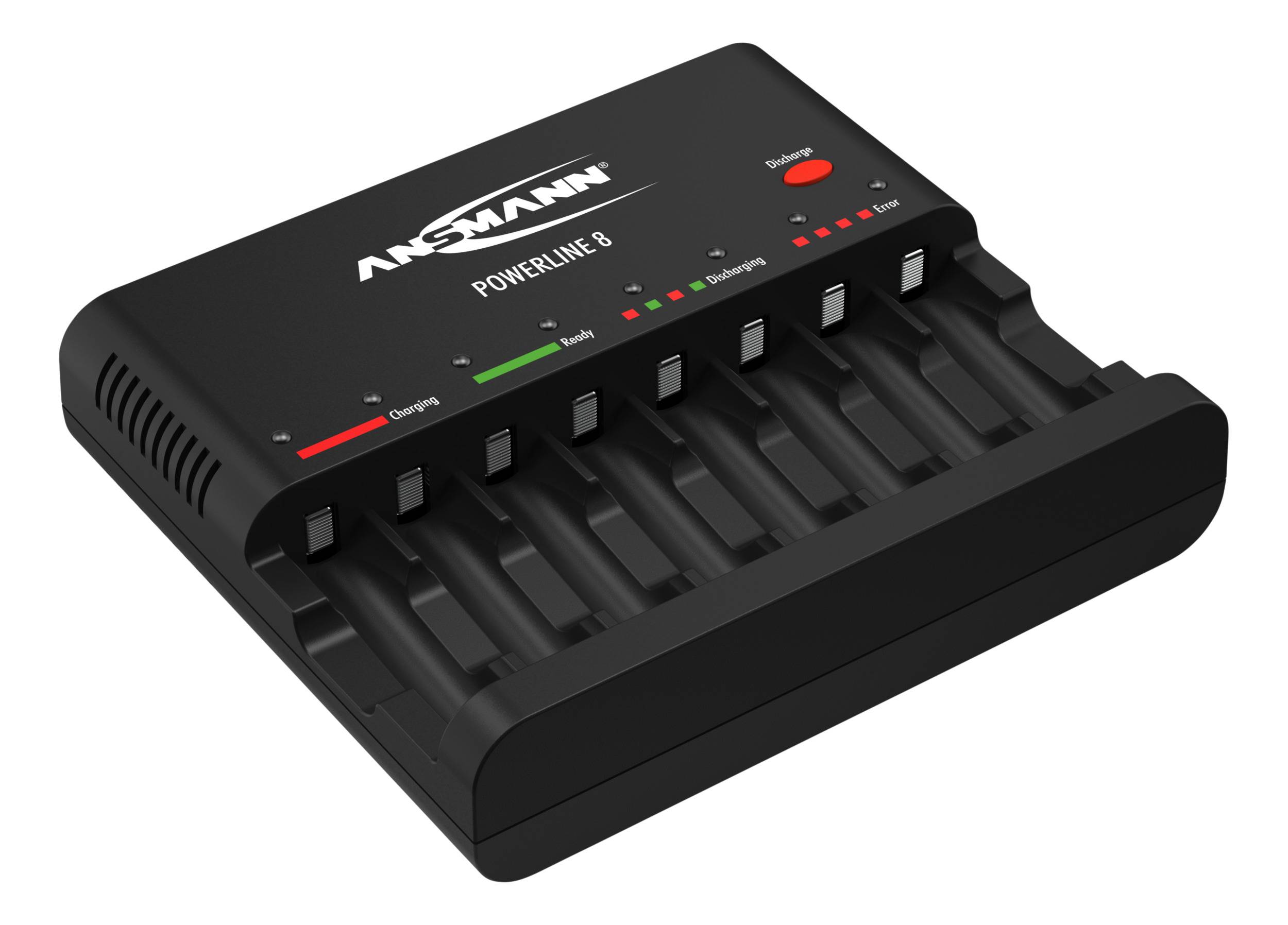 Ansmann Powerline 8 für 1-8 AA / AAA Akkus , ohne USB-Ladebuchse 1001-0006